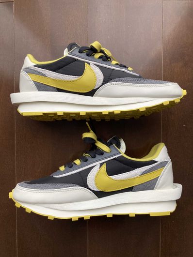 UNDERCOVER × sacai × Nike LD Waffle "Black/Sail-Dark Grey-Bright Citron"