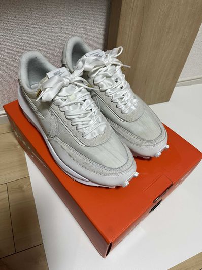 sacai × Nike LDV Waffle "Triple White"