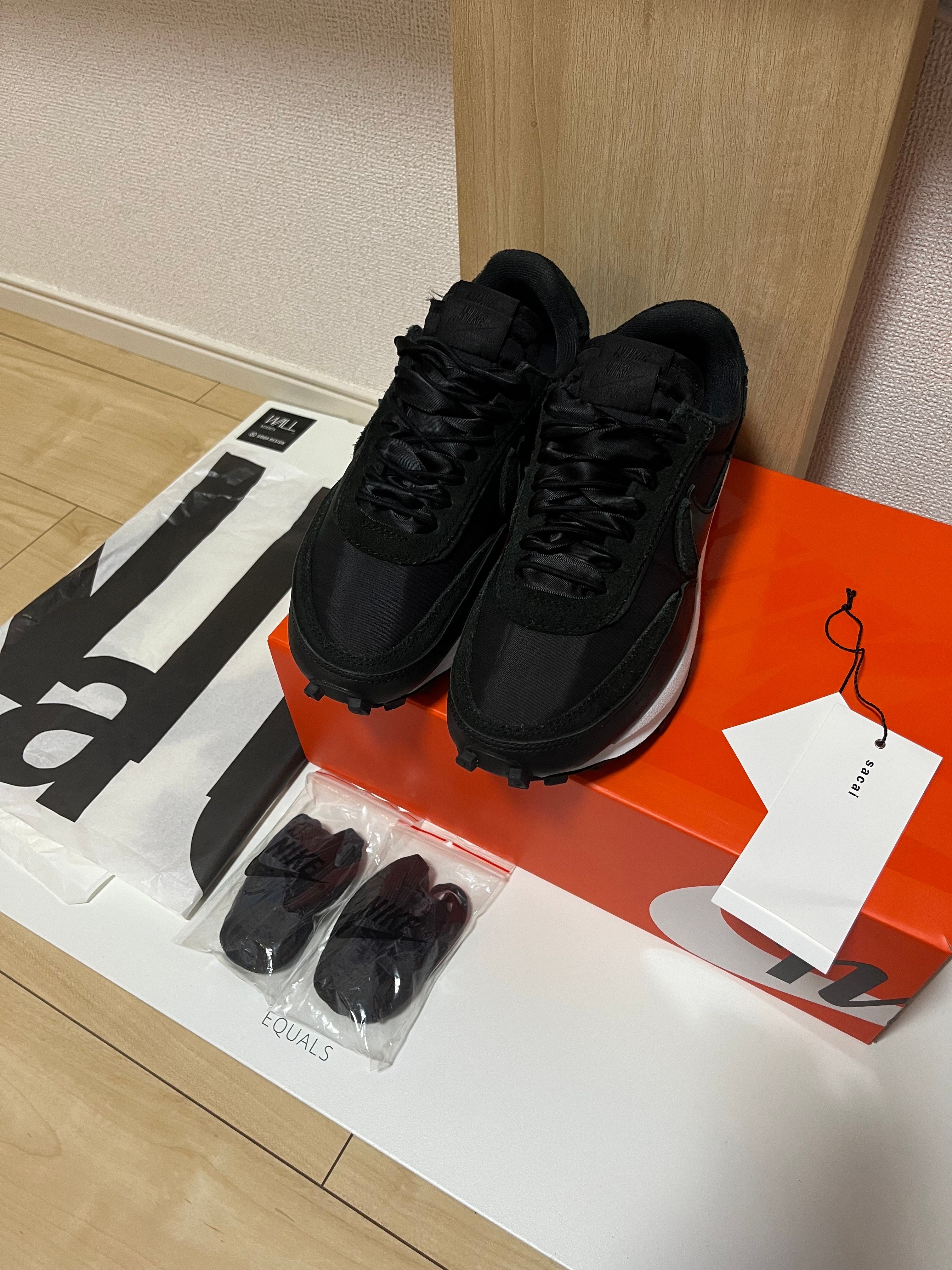 sacai × Nike LDV Waffle "Triple Black"