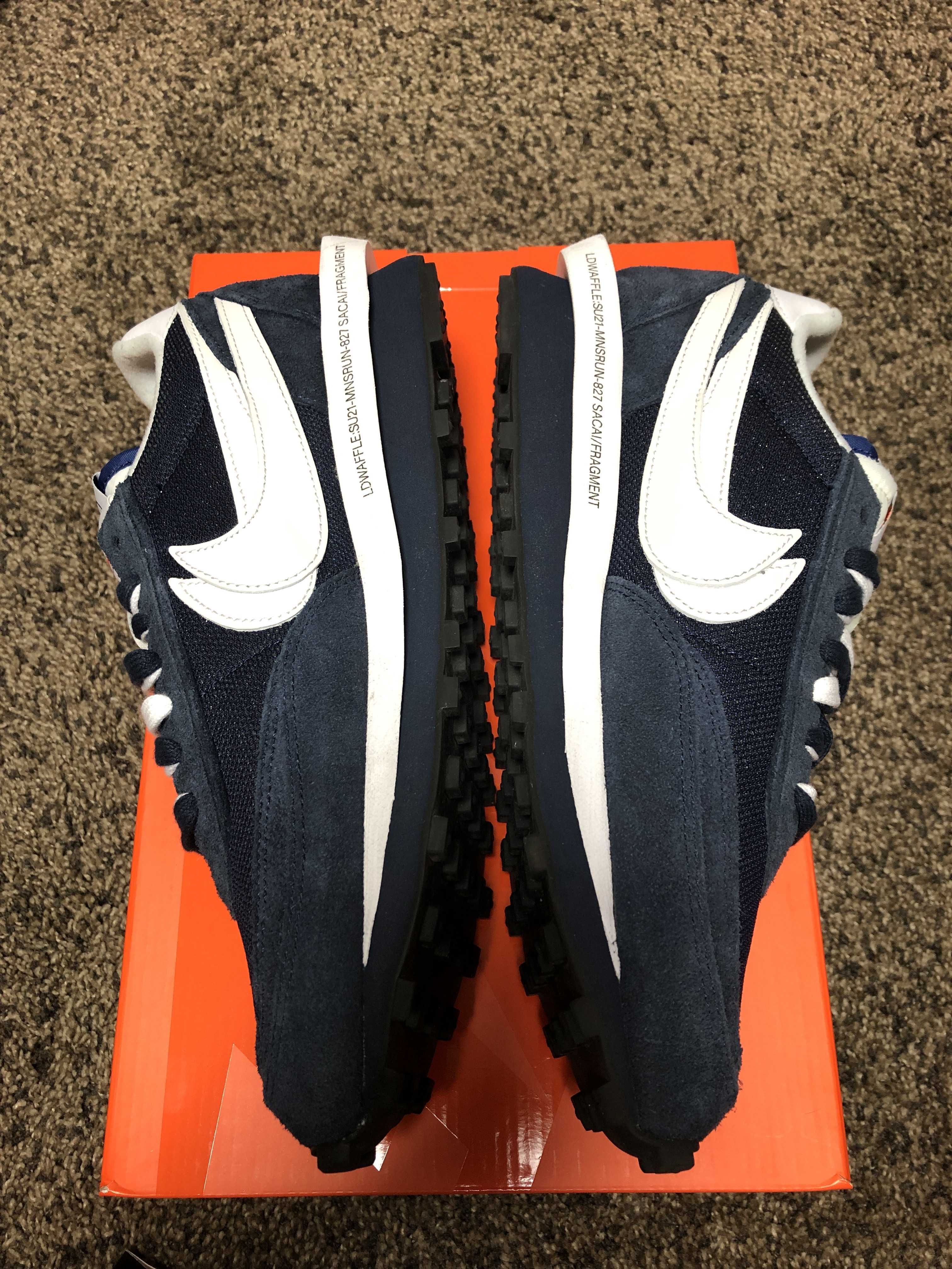 Fragment × sacai × Nike LD Waffle "Blackended Blue"