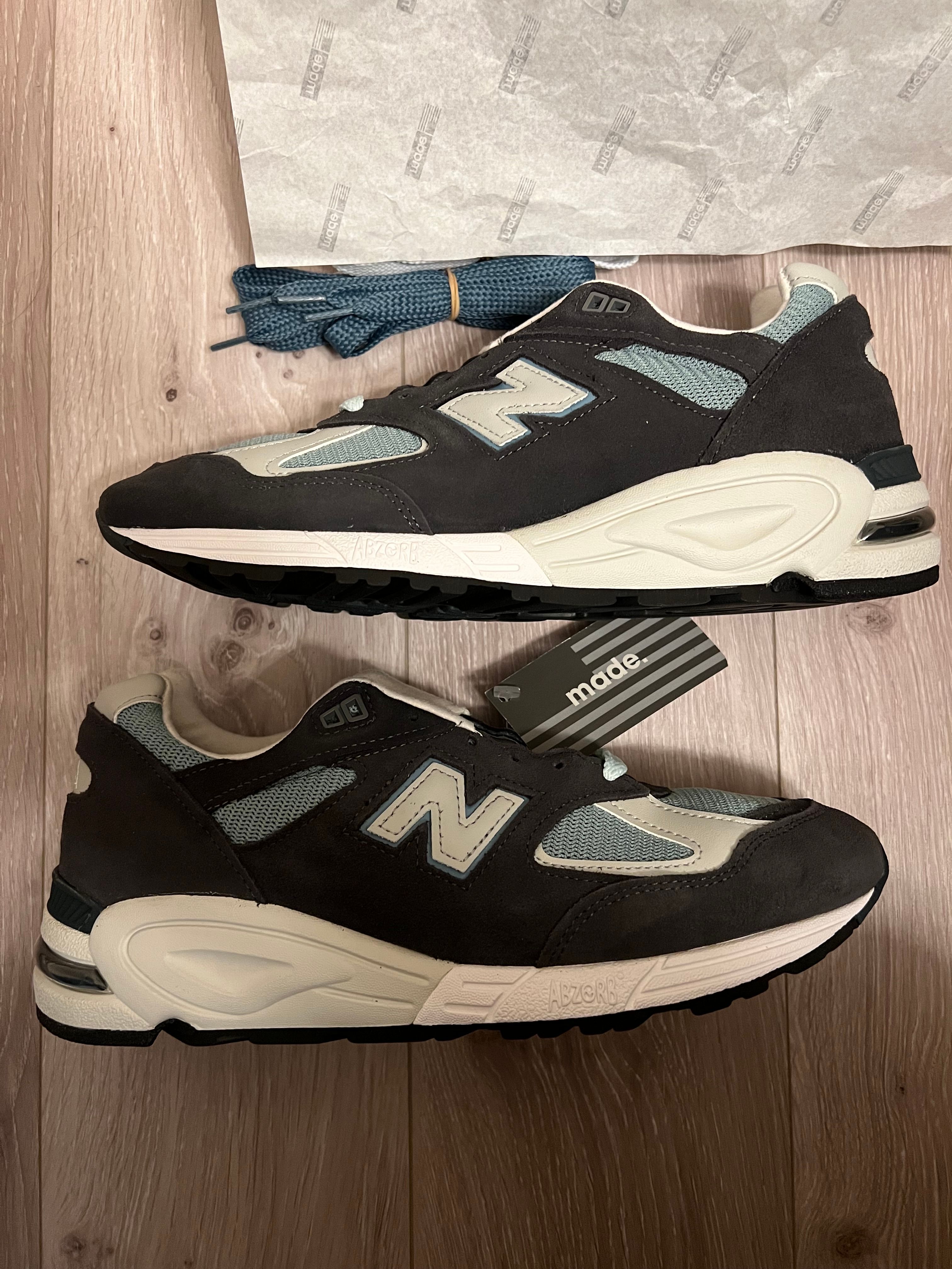 KITH Ronnie Fieg × New Balance 990V2 "Steel Blue"