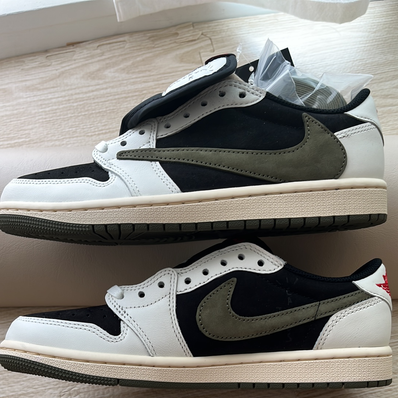Travis Scott × Nike Women's Air Jordan 1 Low OG "Medium Olive"
