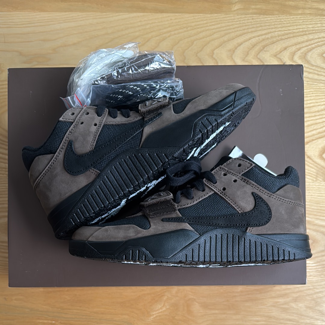 Travis Scott × Nike Jordan Jumpman Jack TR CJ1 T-Rexx "Black and Dark Mocha"