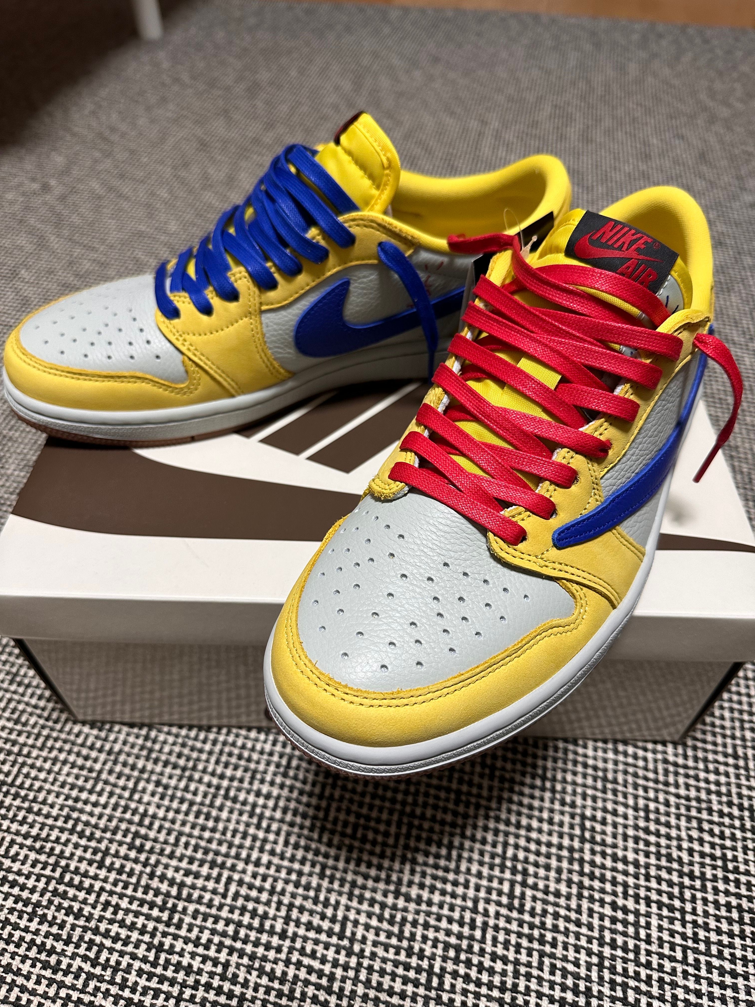 Travis Scott × Nike Women's Air Jordan 1 Retro Low OG "Canary"