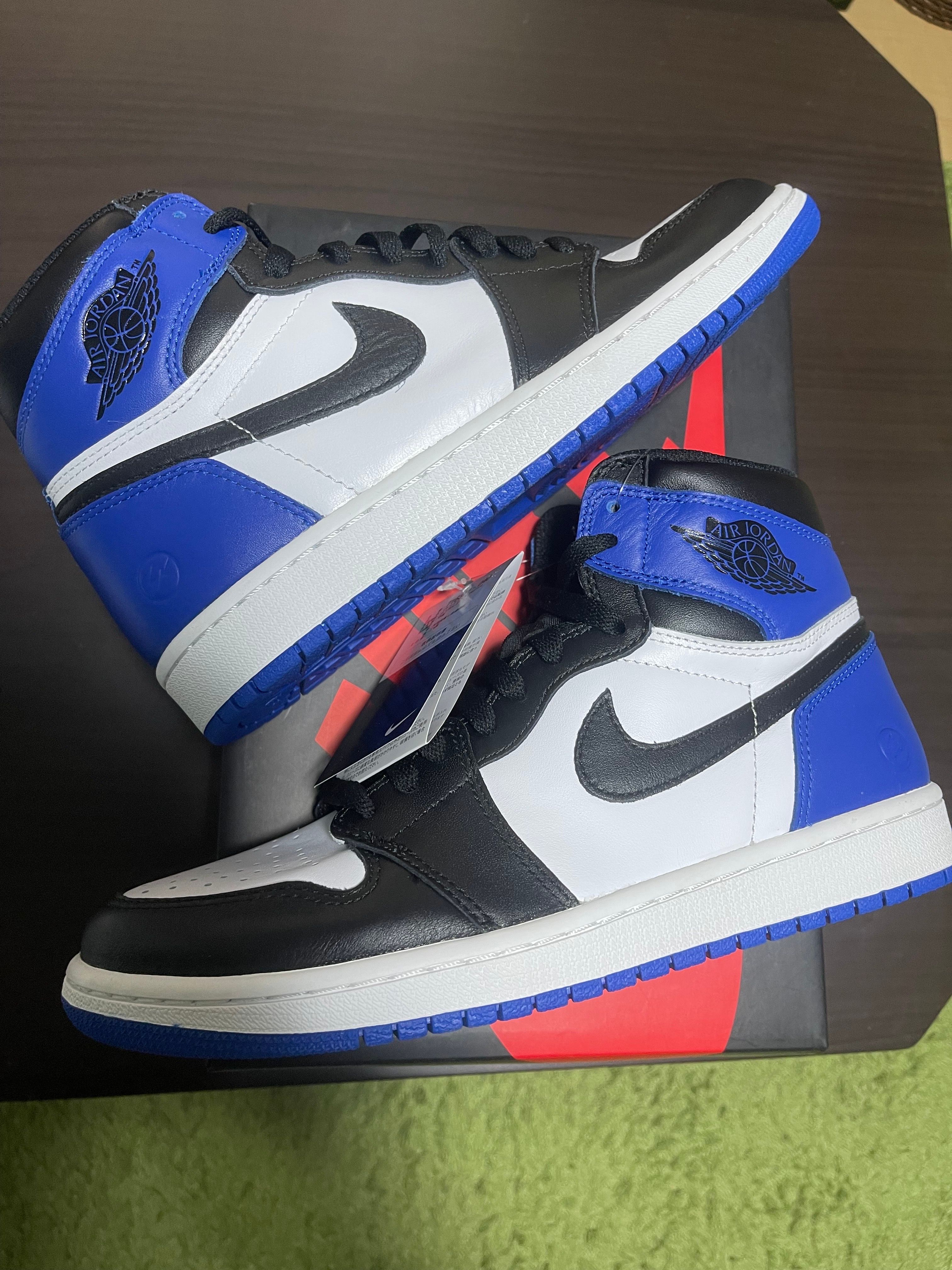 fragment design × Nike Air Jordan 1 Retro High OG "Black/Sport Royal/White"