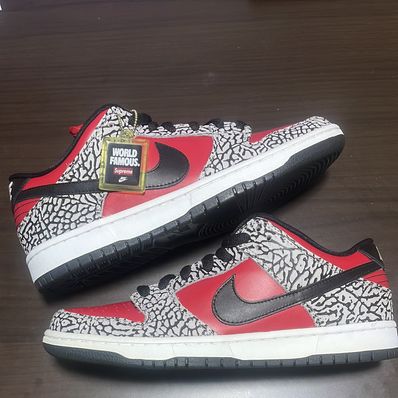 Supreme × Nike SB Dunk Low "Red Cement"(2012)