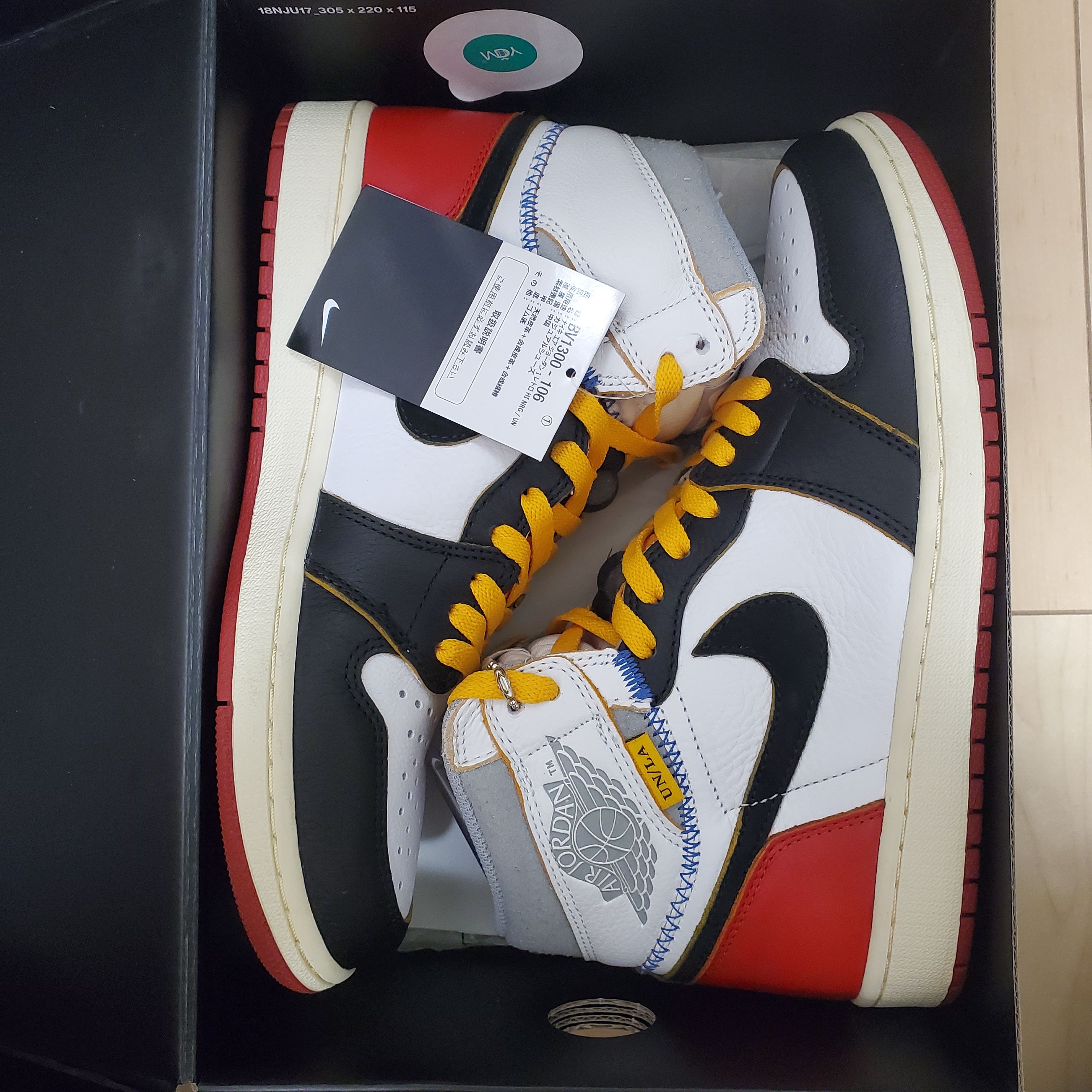 UNION × Nike Air Jordan 1 Retro High OG NRG "Varsity Red/Wolf Grey"