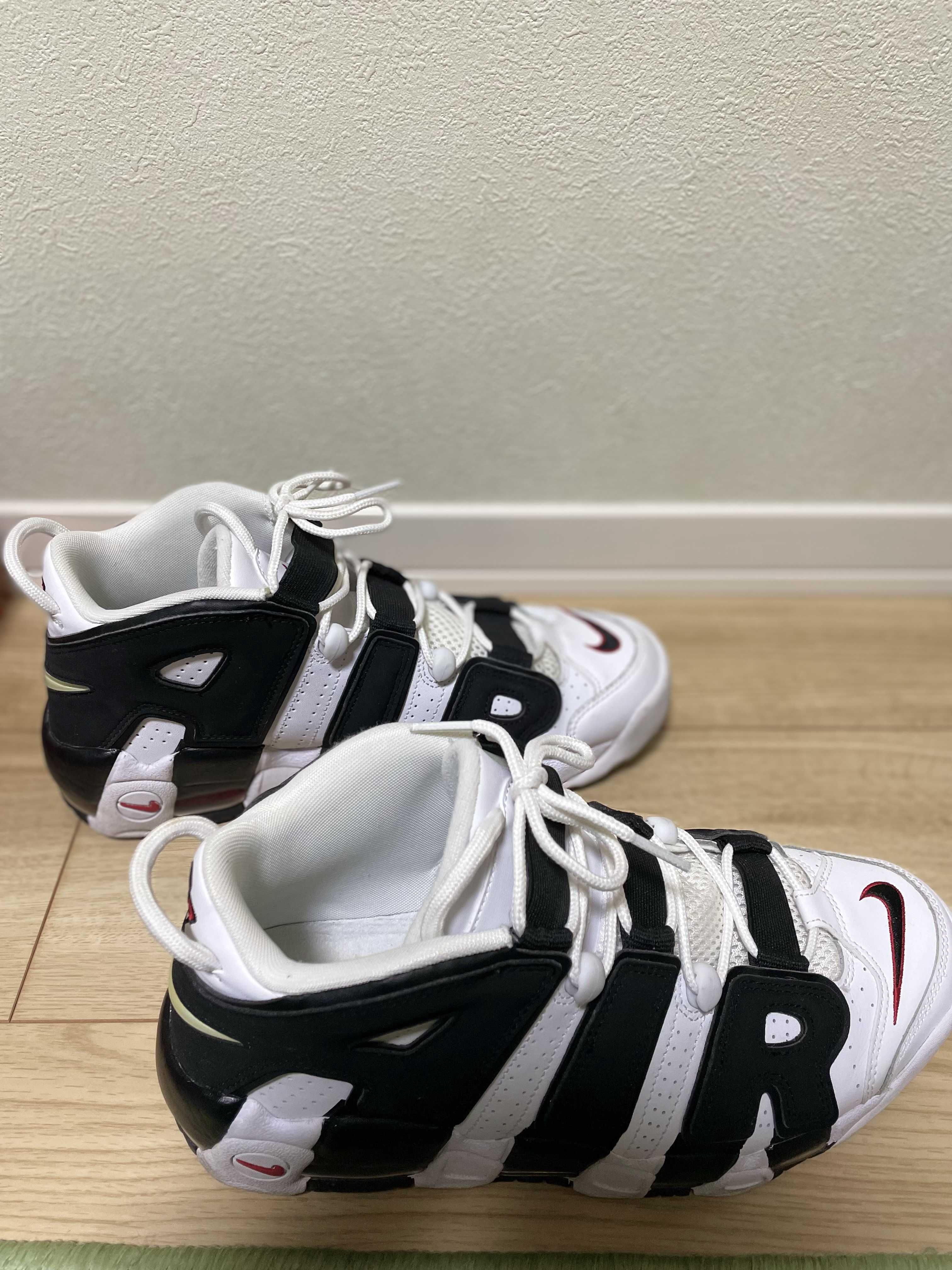 Nike Air More up Tempo "White/Black/University Red"(~2018)