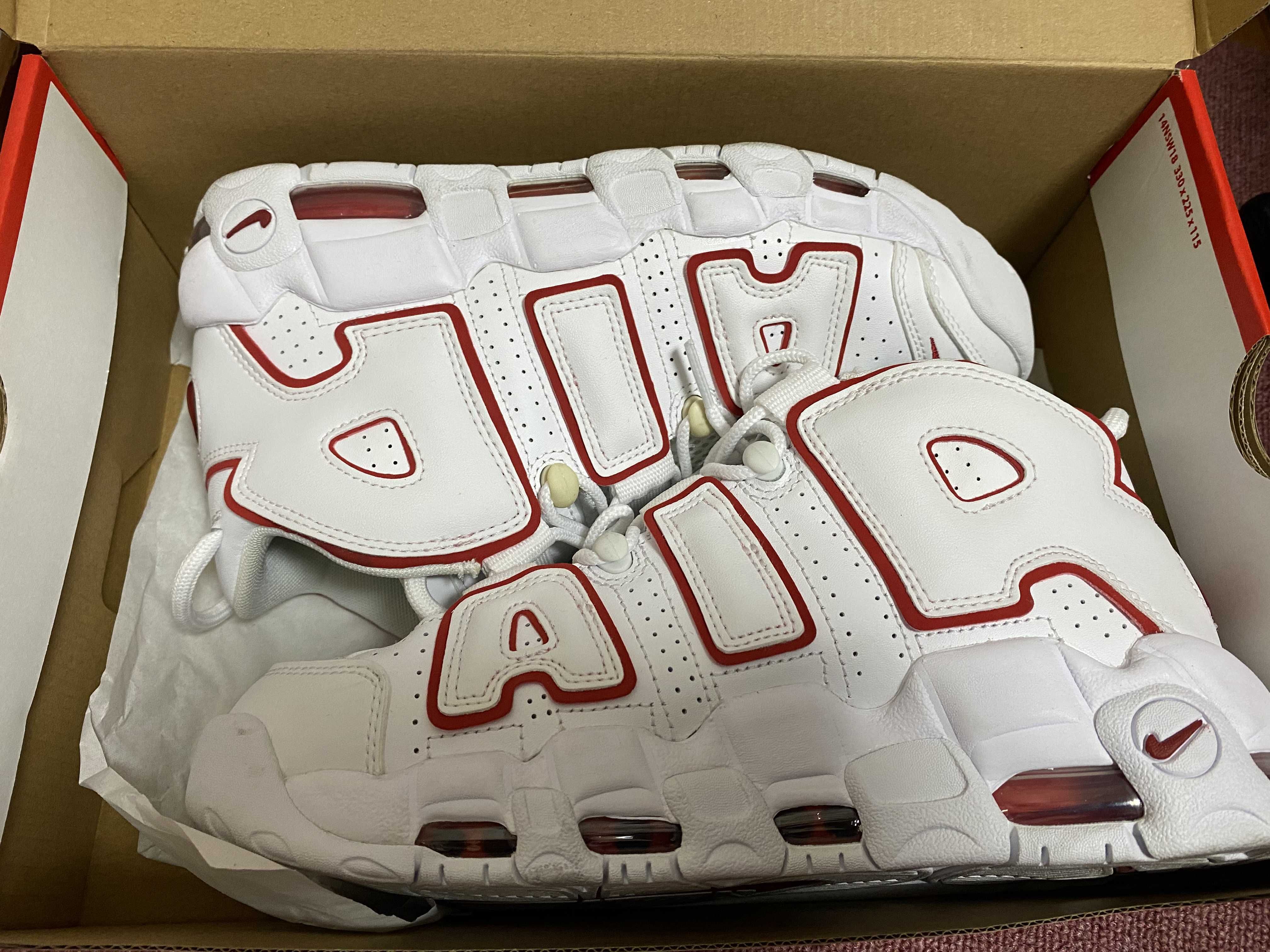 NIKE AIR MORE UPTEMPO "WHITE/VARSITY RED" (2021)