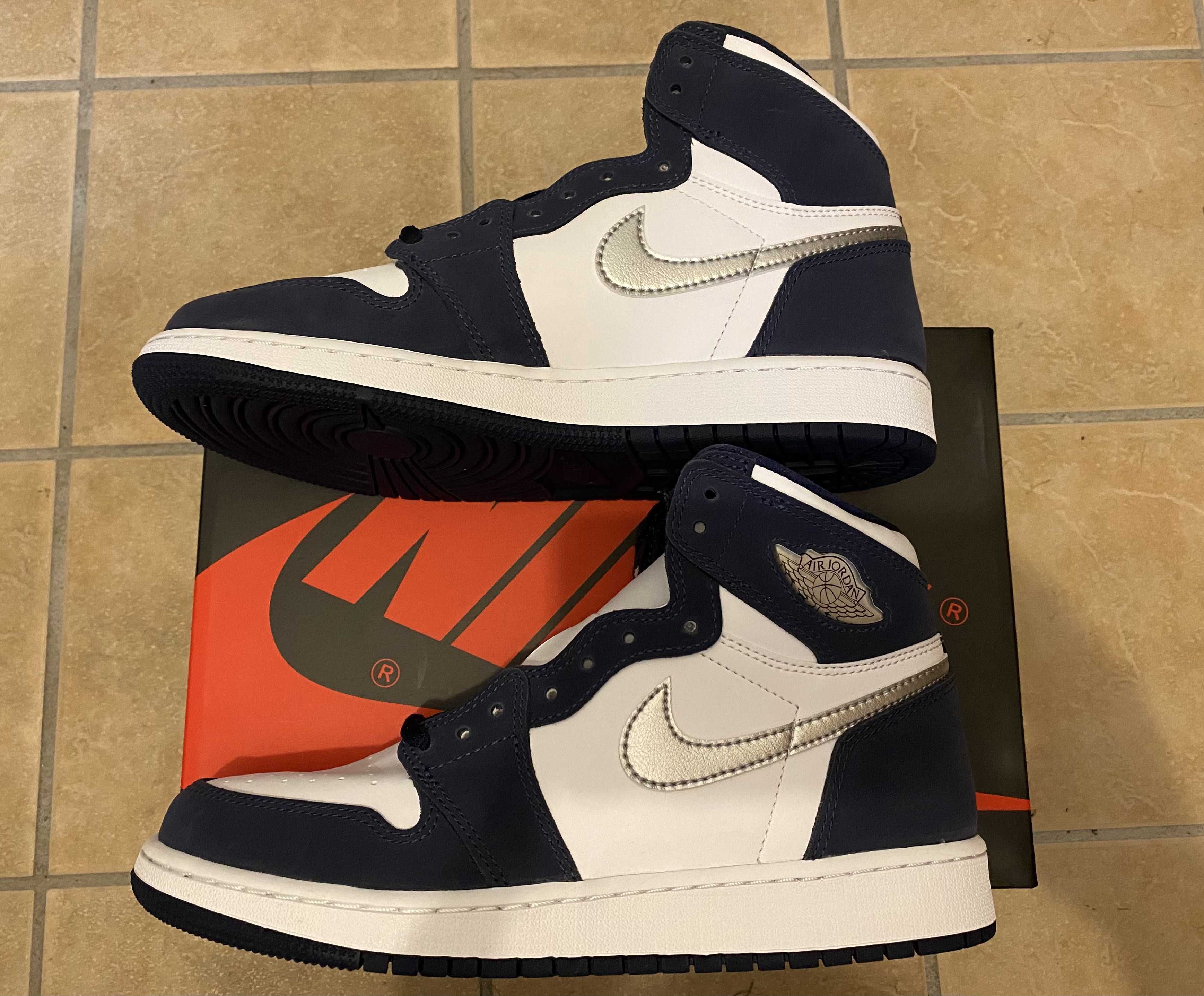 Nike GS Air Jordan 1 High OG CO.JP "Midnight Navy" (2020)(ブリーフケースなし)
