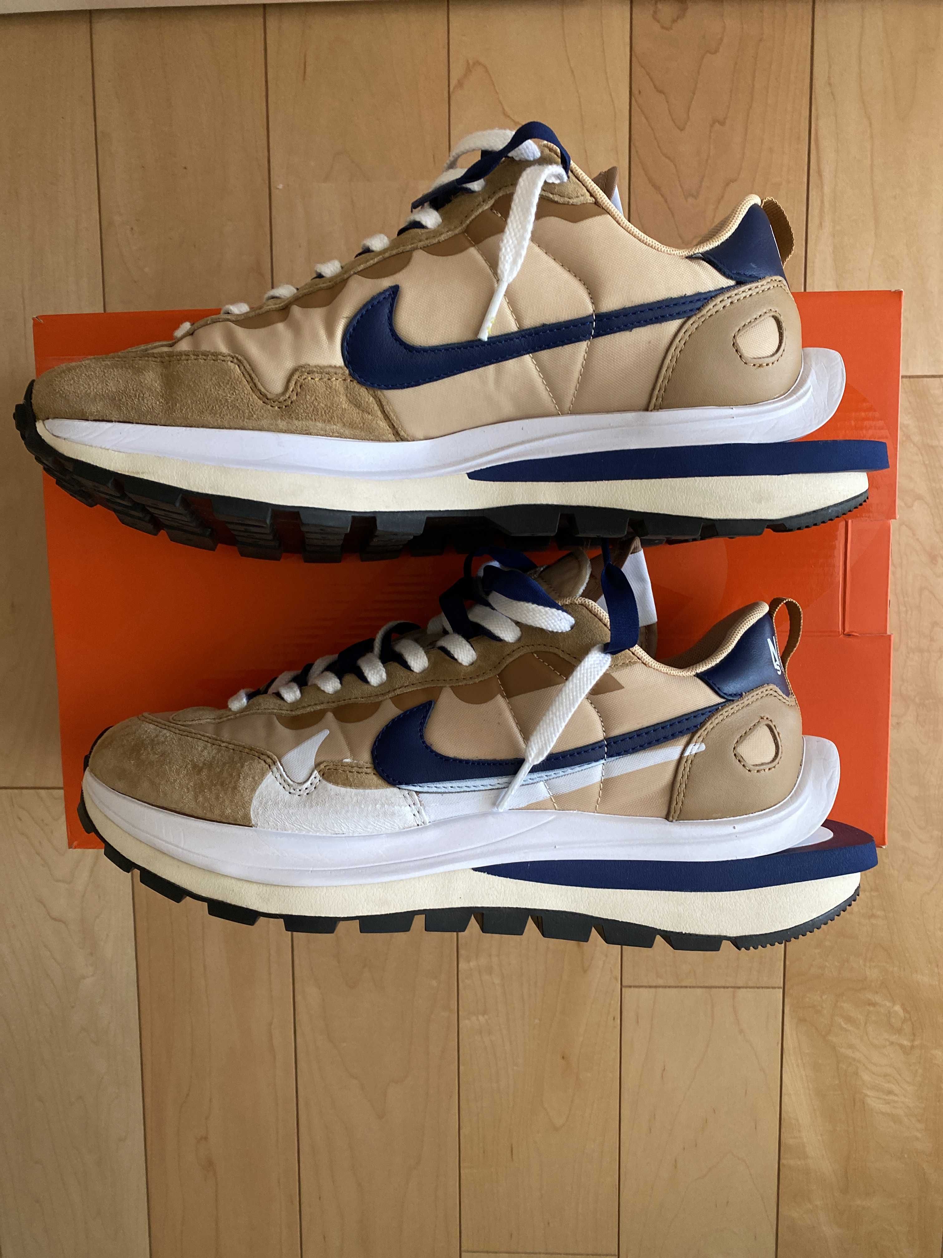 Sacai × Nike Vapor Waffle "Sesame And Blue Void"