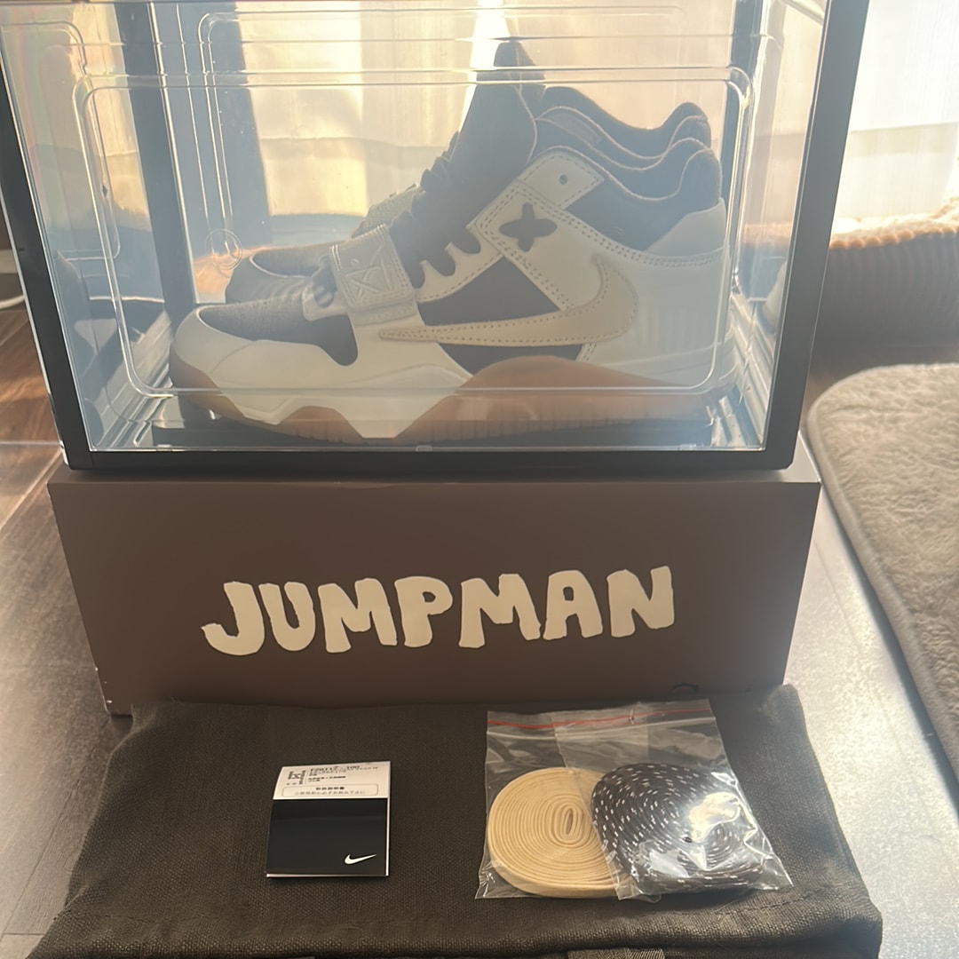 Travis Scott × Nike Jordan Jumpman Jack TR "Sail and Dark Mocha"
