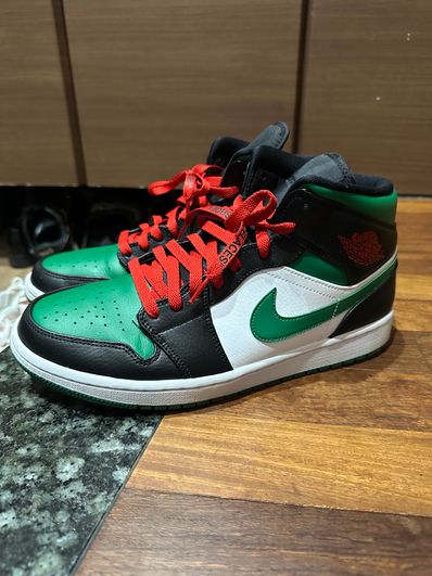 Air jordan 1 sales mid pine green