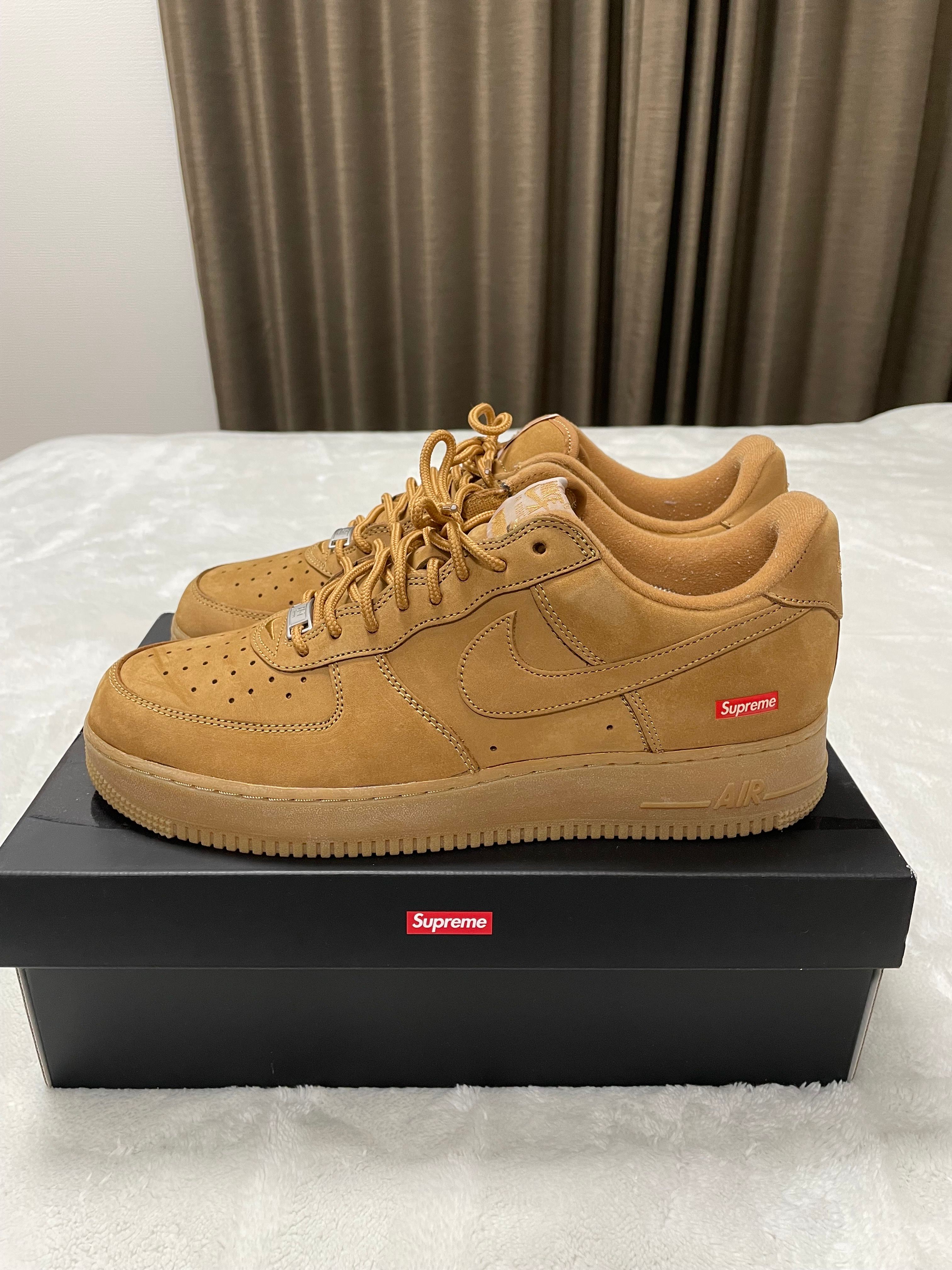 Supreme × Nike Air Force 1 Low "Flax/Wheat"