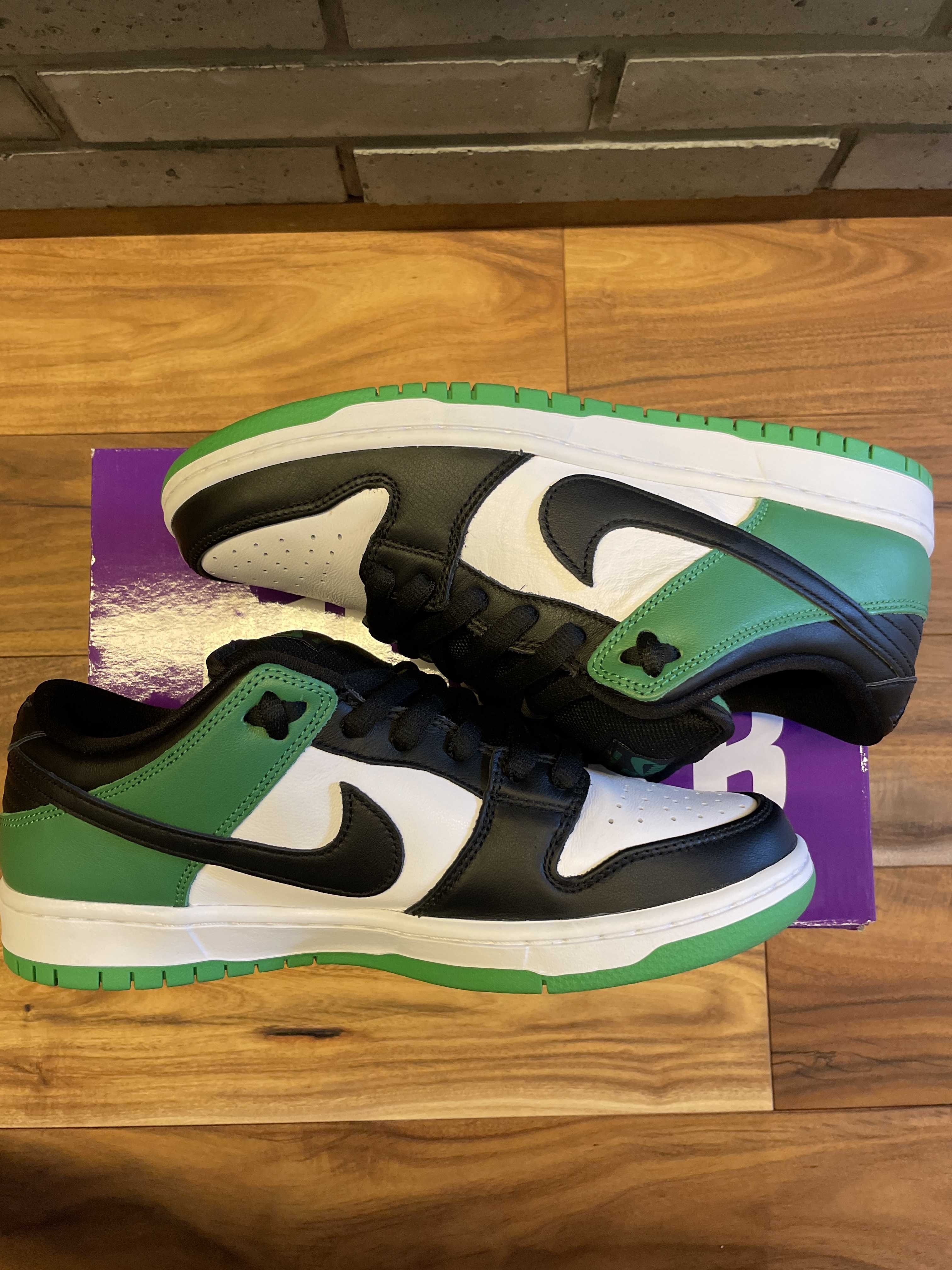 Nike SB Dunk Low Pro "Black and Classic Green"