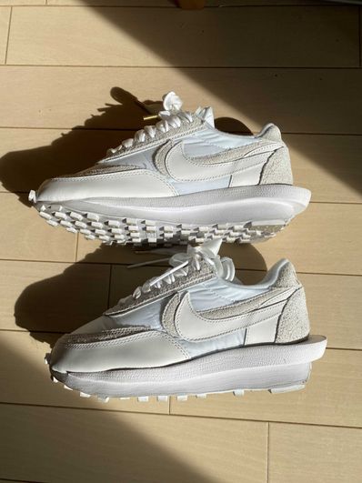 sacai × Nike LDV Waffle "Triple White"