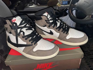 Travis Scott × Nike Air Jordan 1 Retro High OG TS SP "Sail/Dark Mocha"