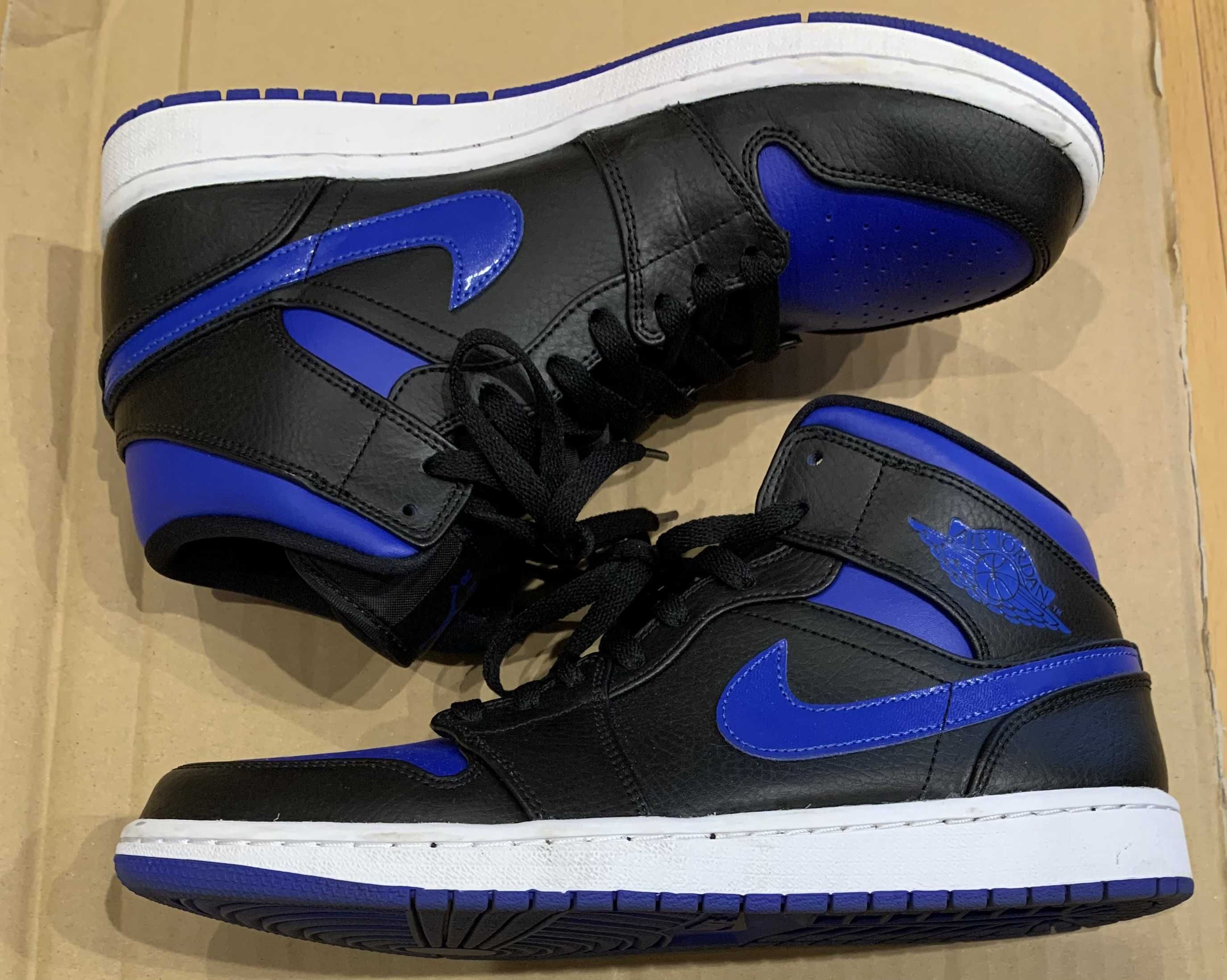 NIKE AIR JORDAN 1 MID "BLACK/BLUE"