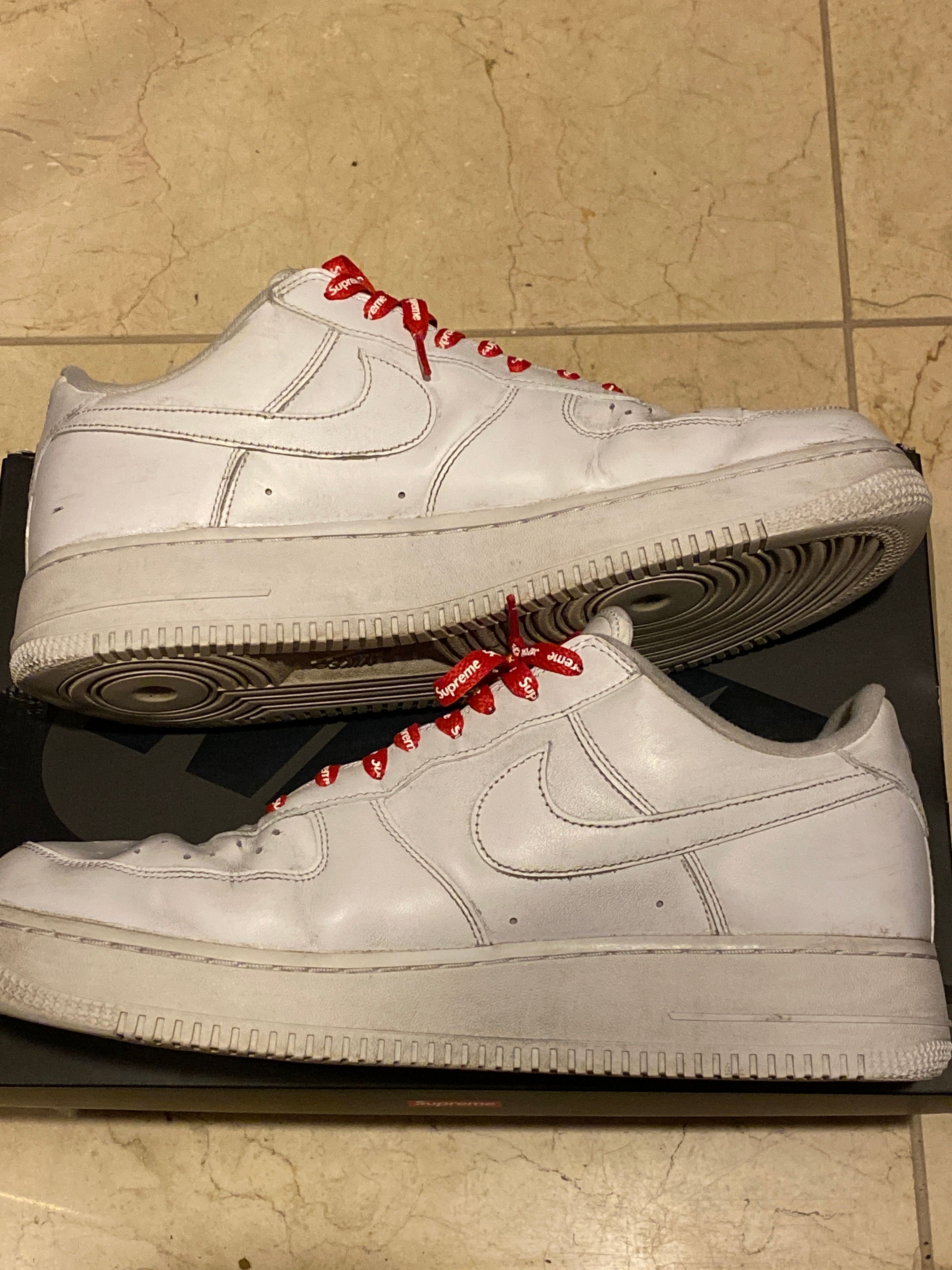 Supreme × Nike Air Force 1 Low "White"