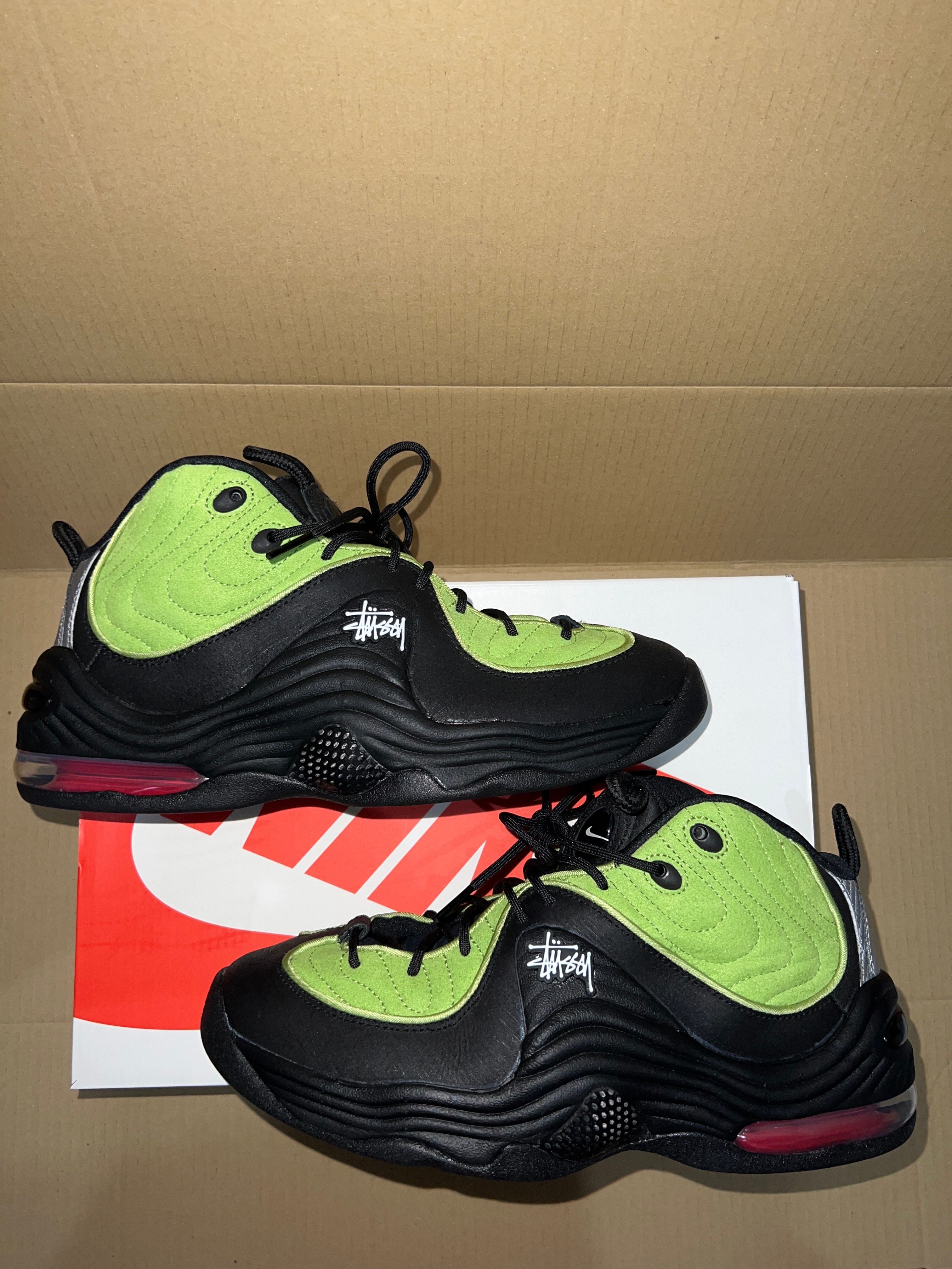 Stussy × Nike Air Penny 2 "Black/Green"