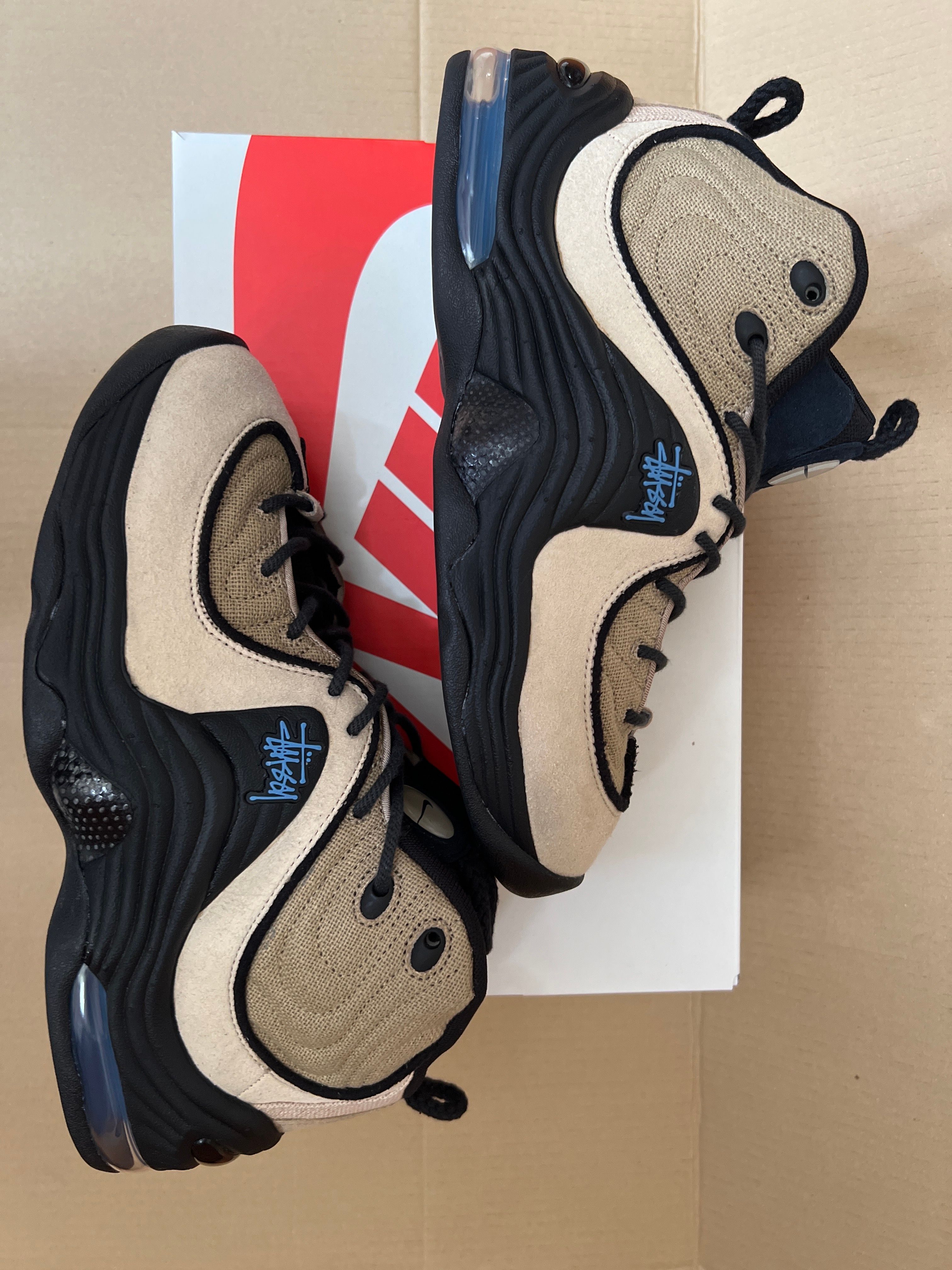 Stussy × Nike Air Penny 2 "Rattan and Limestone"