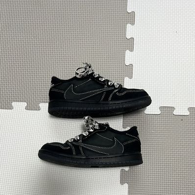 Travis Scott × Nike TD Air Jordan 1 Low OG "Black Phantom"