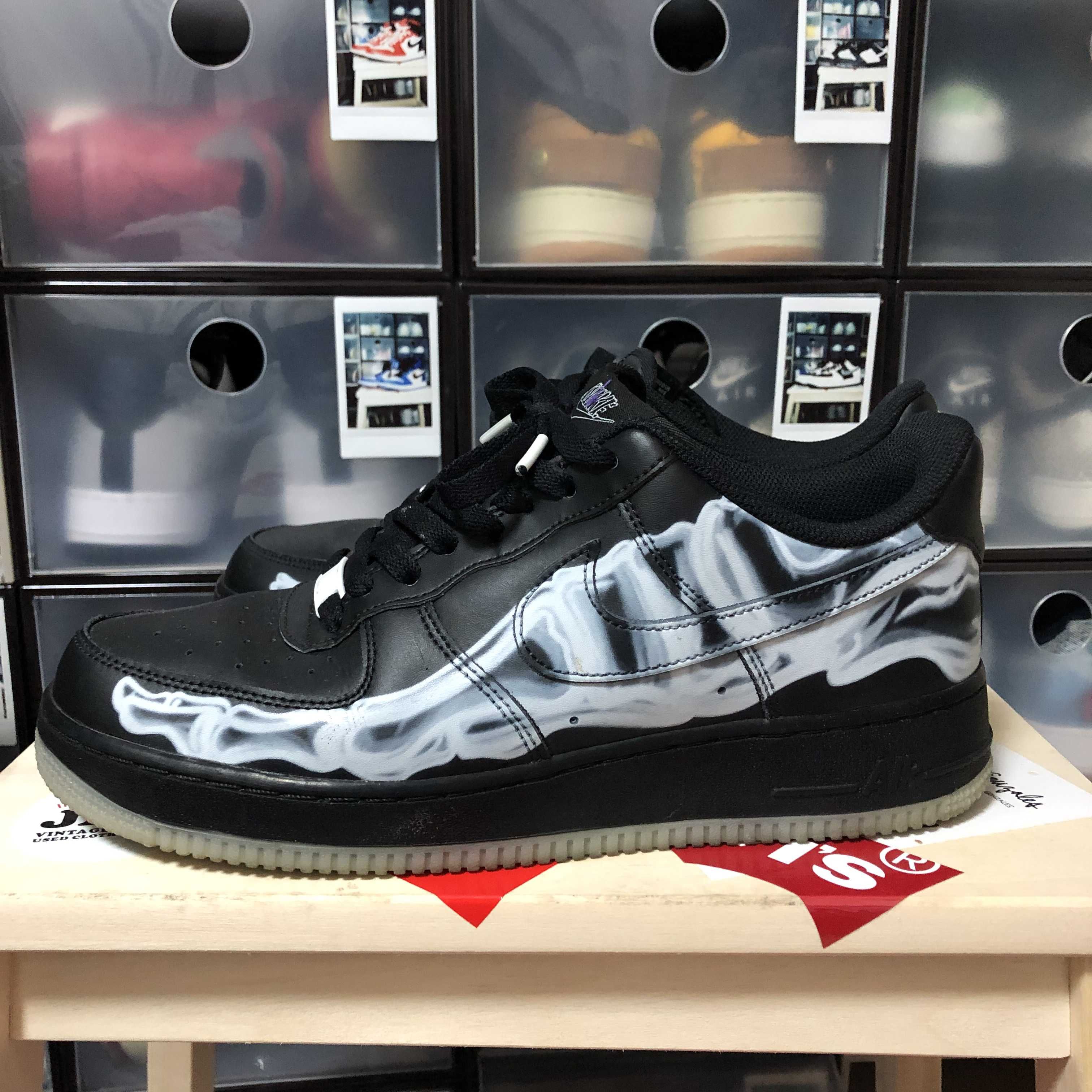 Nike Air Force 1 Low "Black Skeleton"