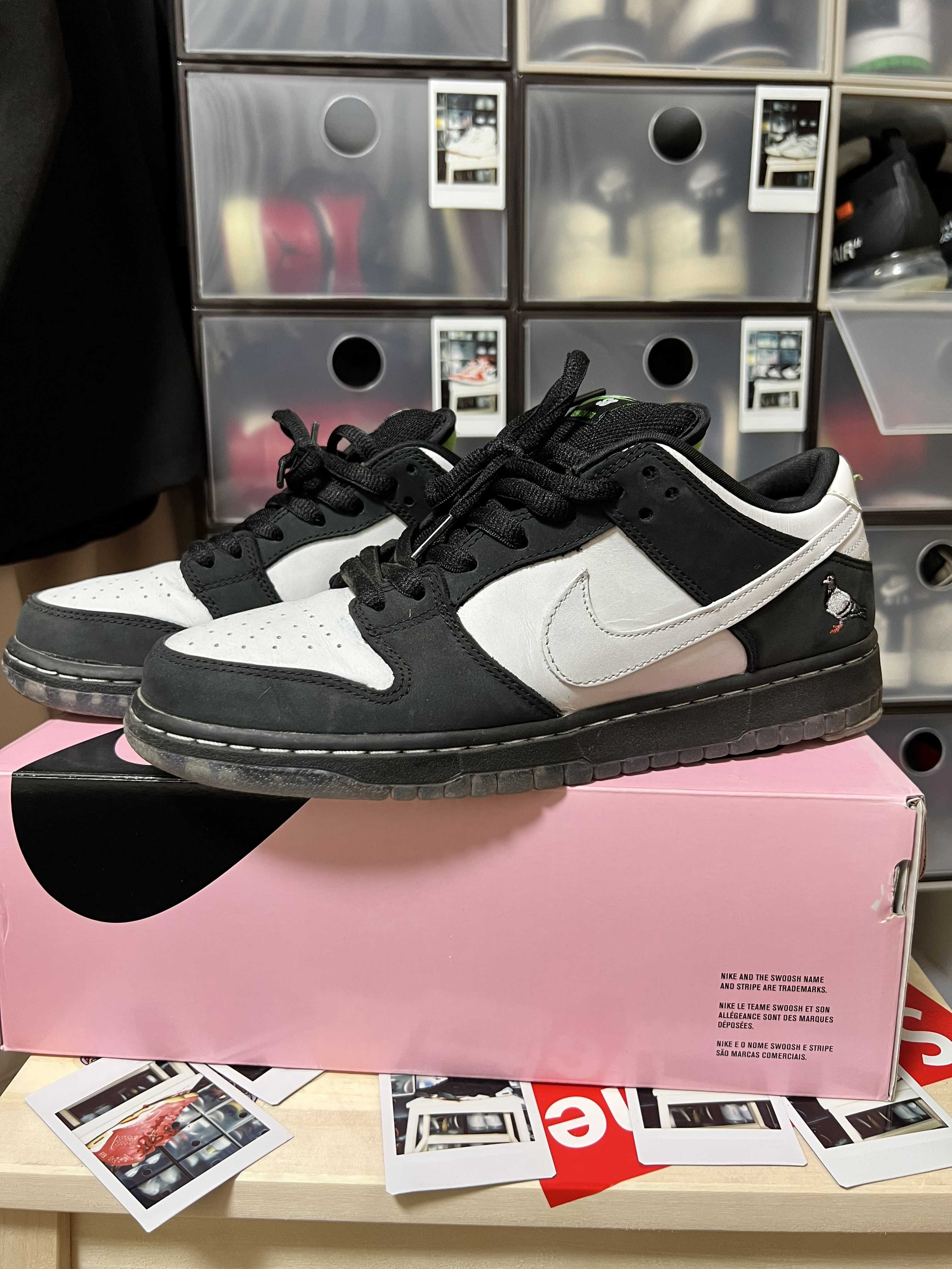 STAPLE × Nike SB Dunk Low "Pigeon Black/White"