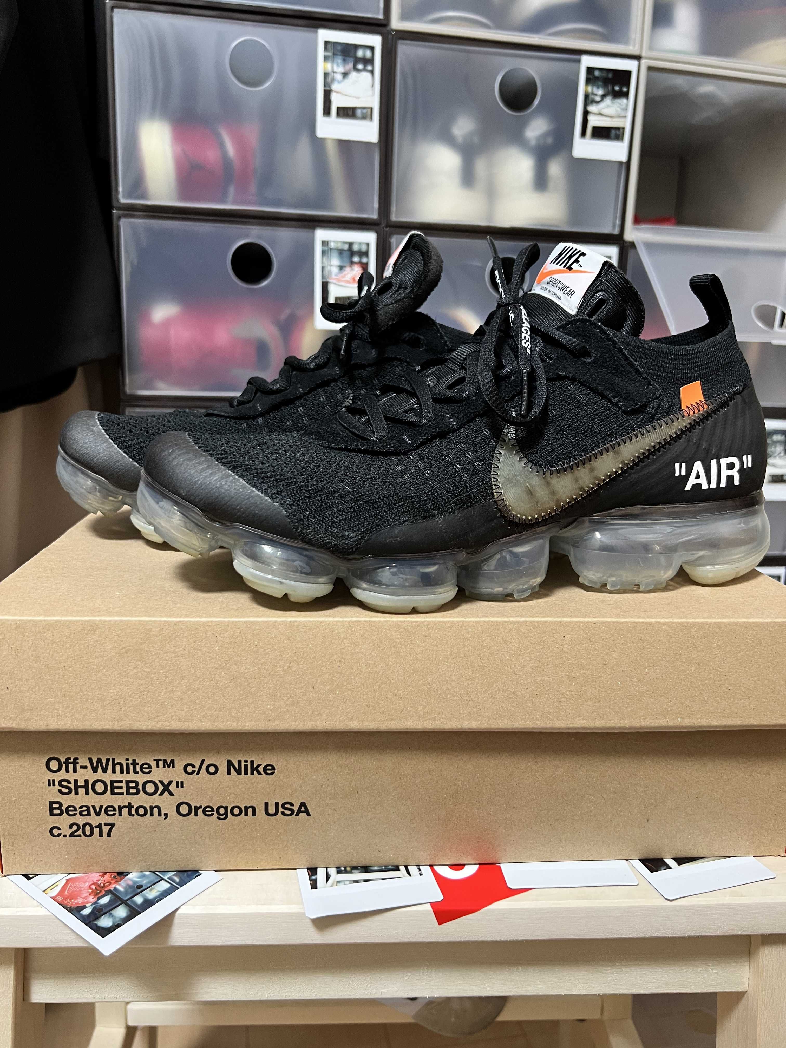 Off-White × Nike Air Vapormax "Black/Total Orange/Clear"