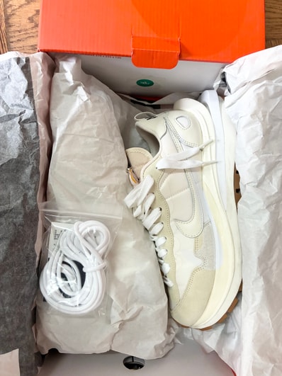 sacai × Nike Vapor Waffle "White Gum"
