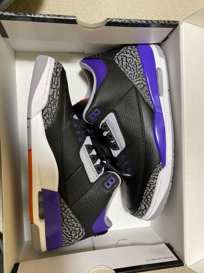 Nike Air Jordan 3 Retro "Black/Court Purple"