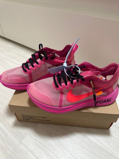 Off-White × Nike Zoom Fly "Pink"