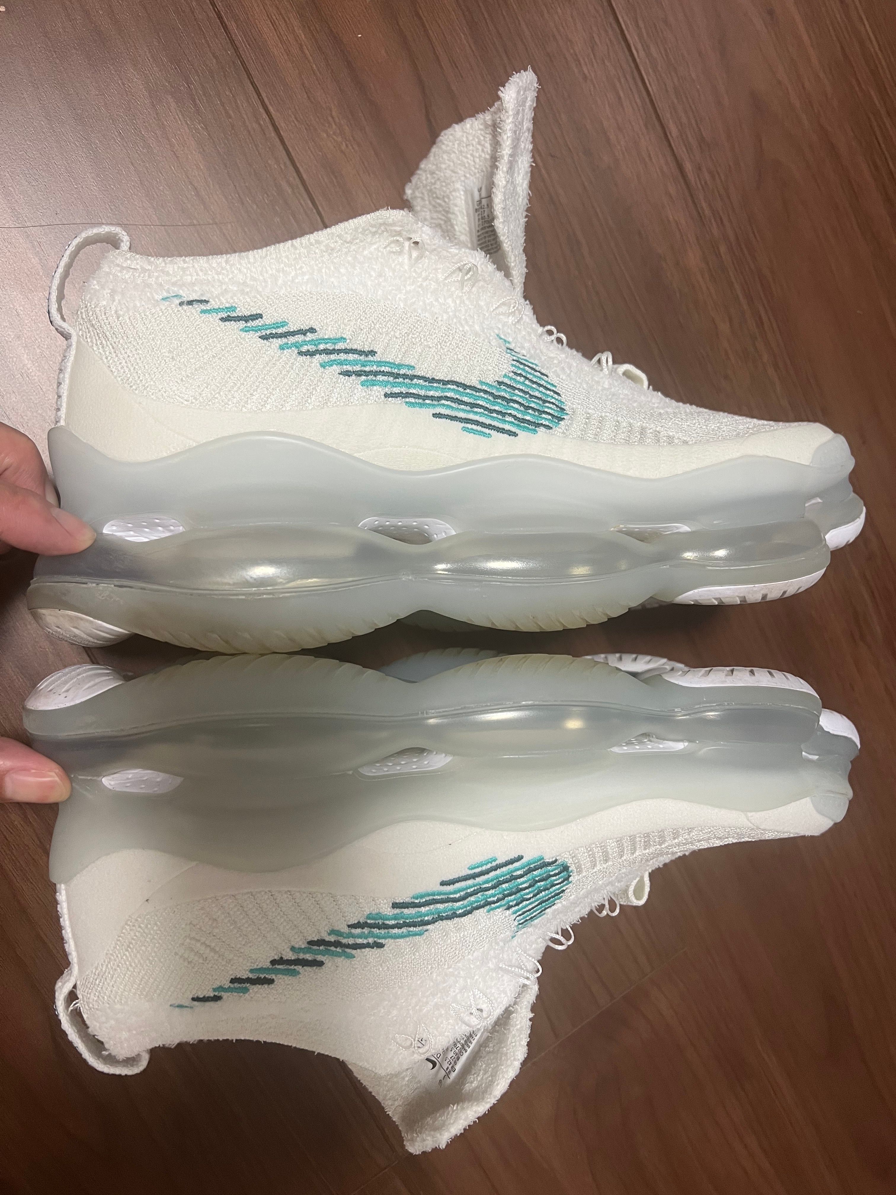 Nike Air Max Scorpion Flyknit "White and Geode Teal"