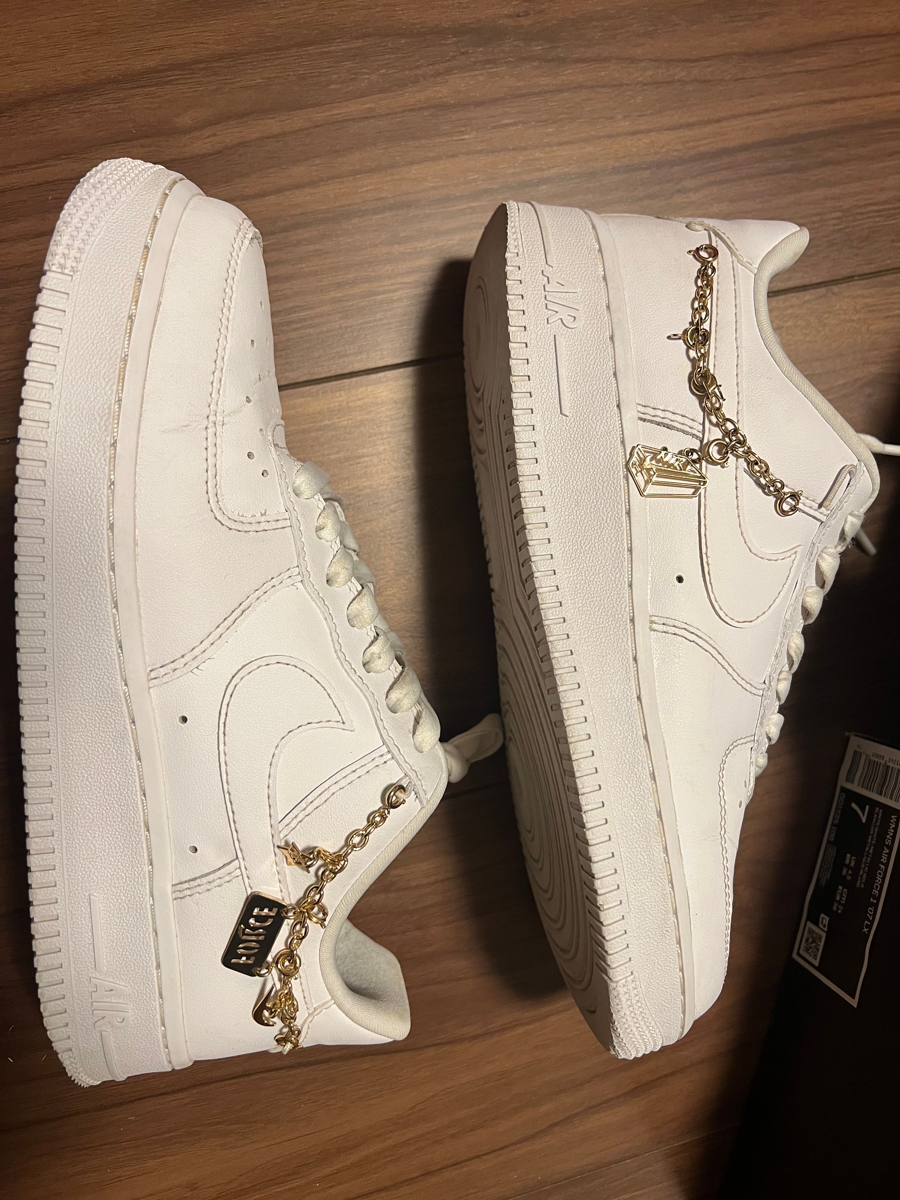 Nike Women's Air Force 1 Low "White Pendats"