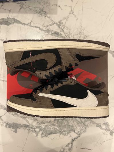 Travis Scott × Nike Air Jordan 1 Low OG SP-T "Black/Dark Mocha"