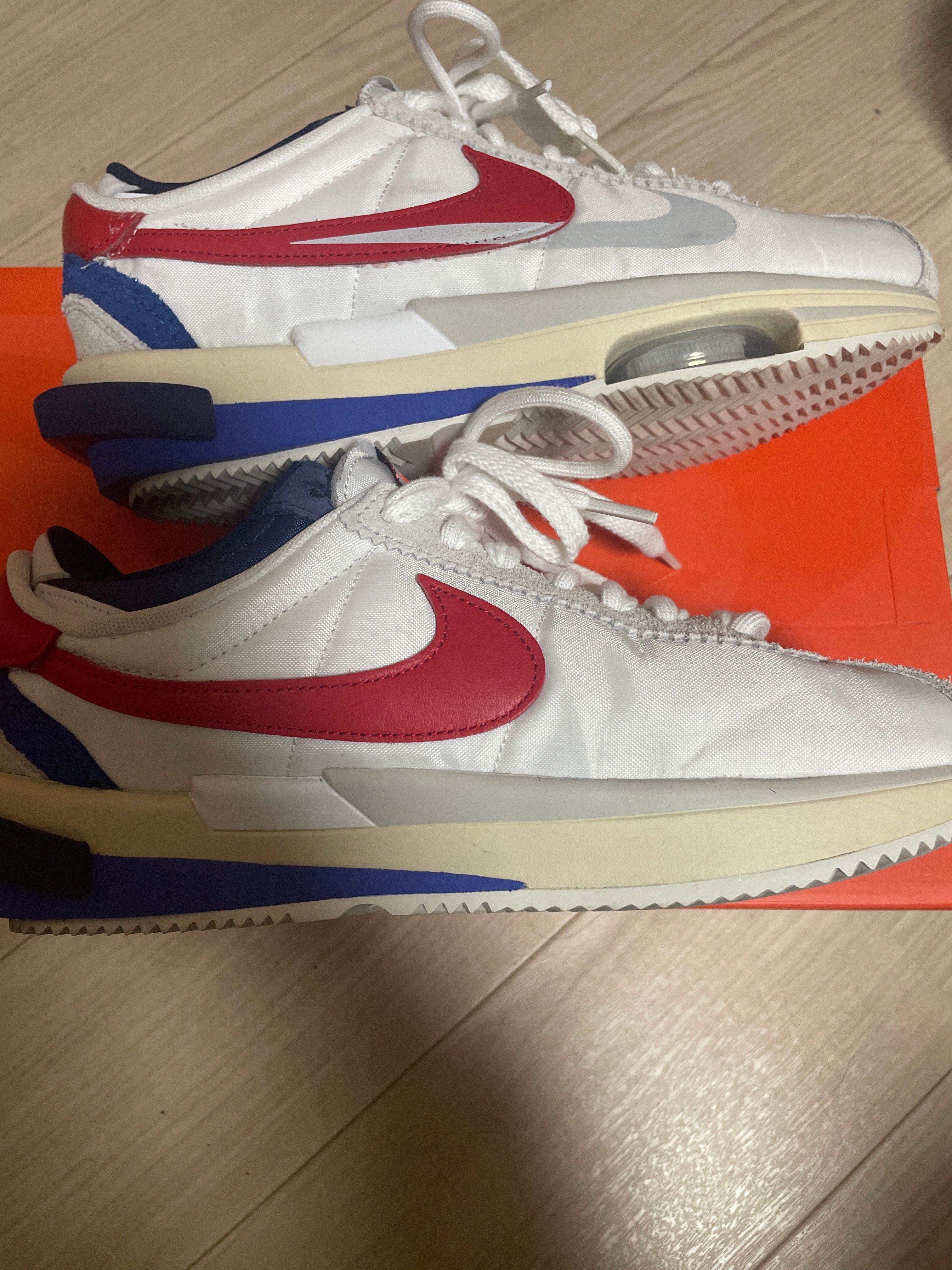 sacai × Nike Zoom Cortez "White and University Red"