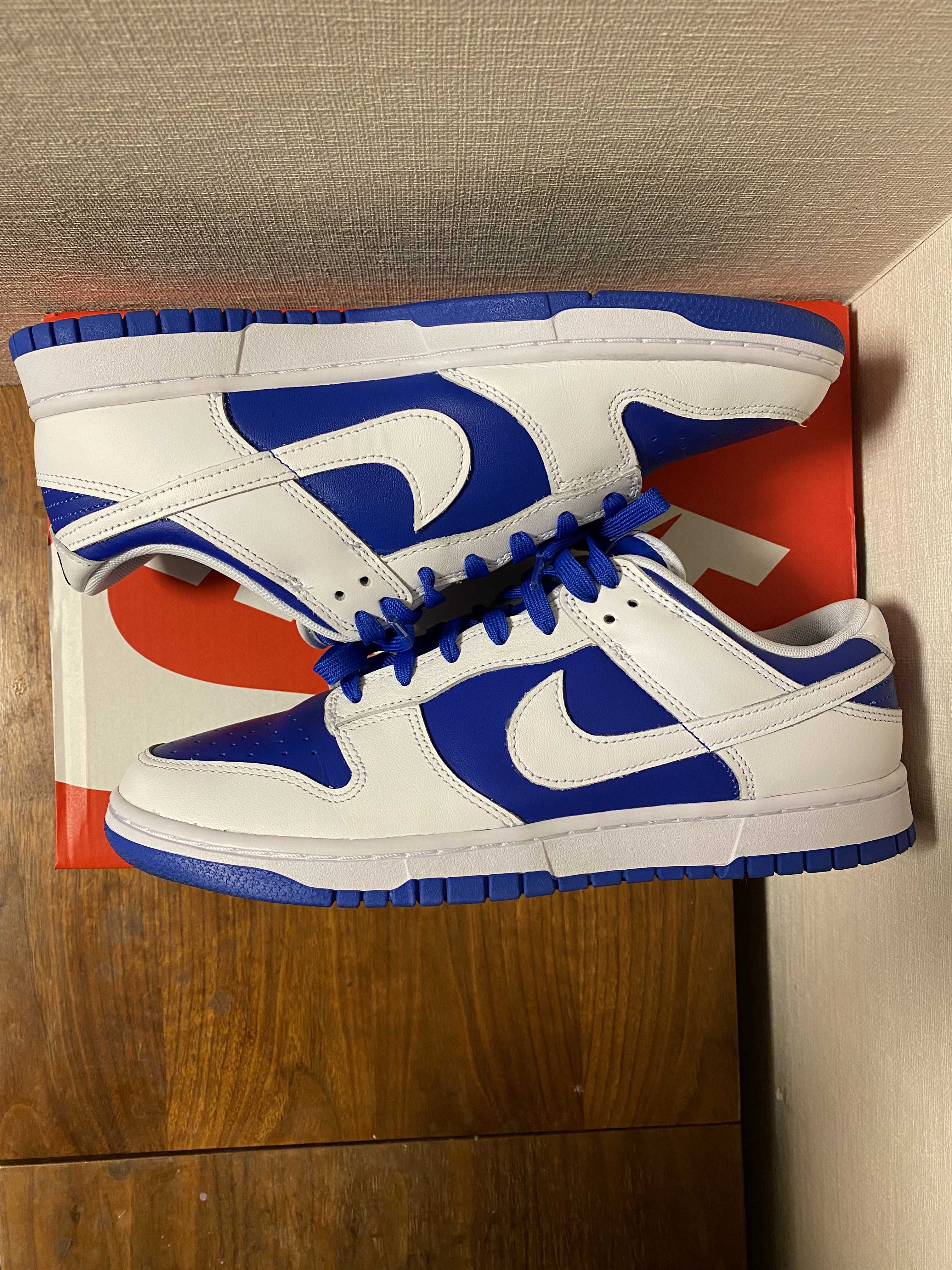 Nike Dunk Low Retro "Racer Blue and White"