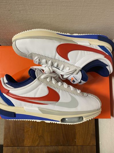 sacai × Nike Zoom Cortez "White and University Red"