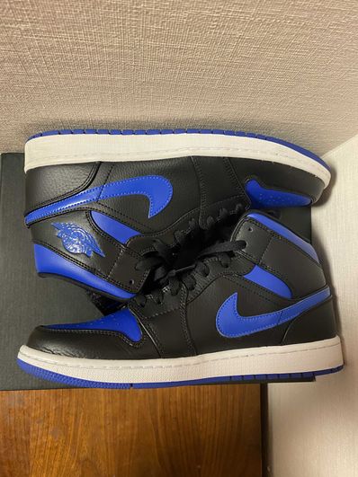 NIKE AIR JORDAN 1 MID "BLACK/BLUE"