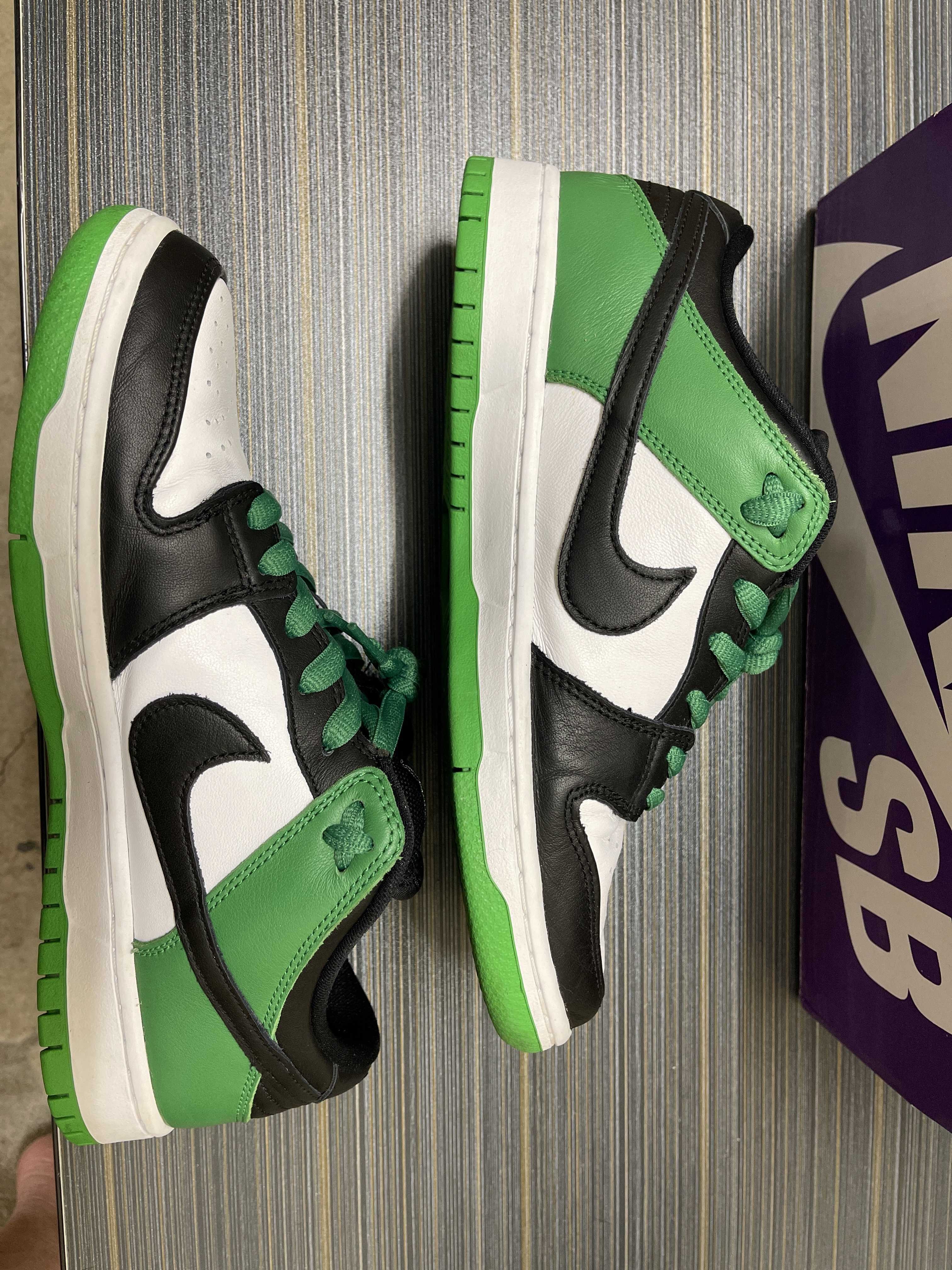 Nike SB Dunk Low Pro "Black and Classic Green"