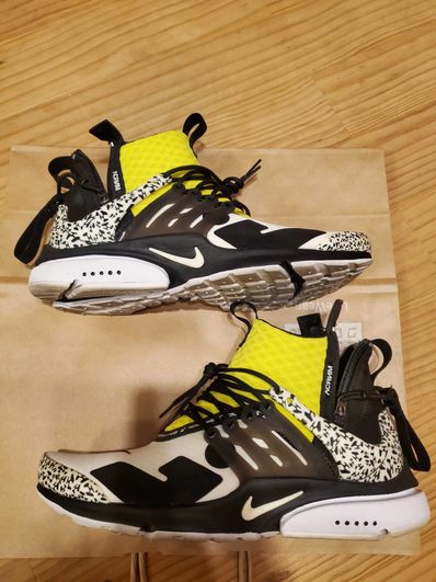 ACRONYM × Nike Air Presto Mid "White/Black/Dynamic Yellow"