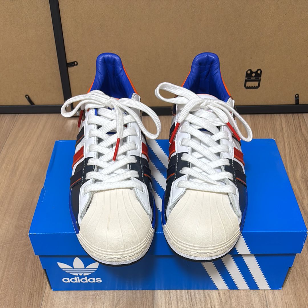 adidas Superstar Starting Five "Cloud White/Blue/Scarlet"