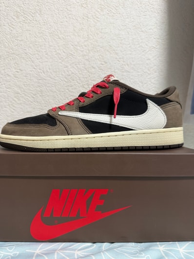Travis Scott × Nike Air Jordan 1 Low OG SP-T "Black/Dark Mocha"
