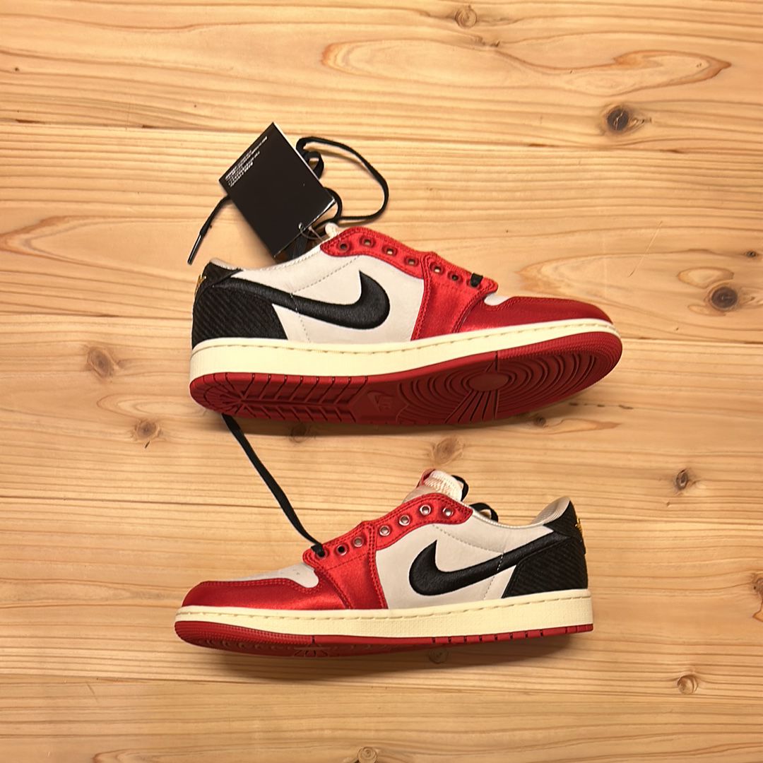 Trophy Room × Nike Air Jordan 1 Low OG "Sail and Varsity Red"