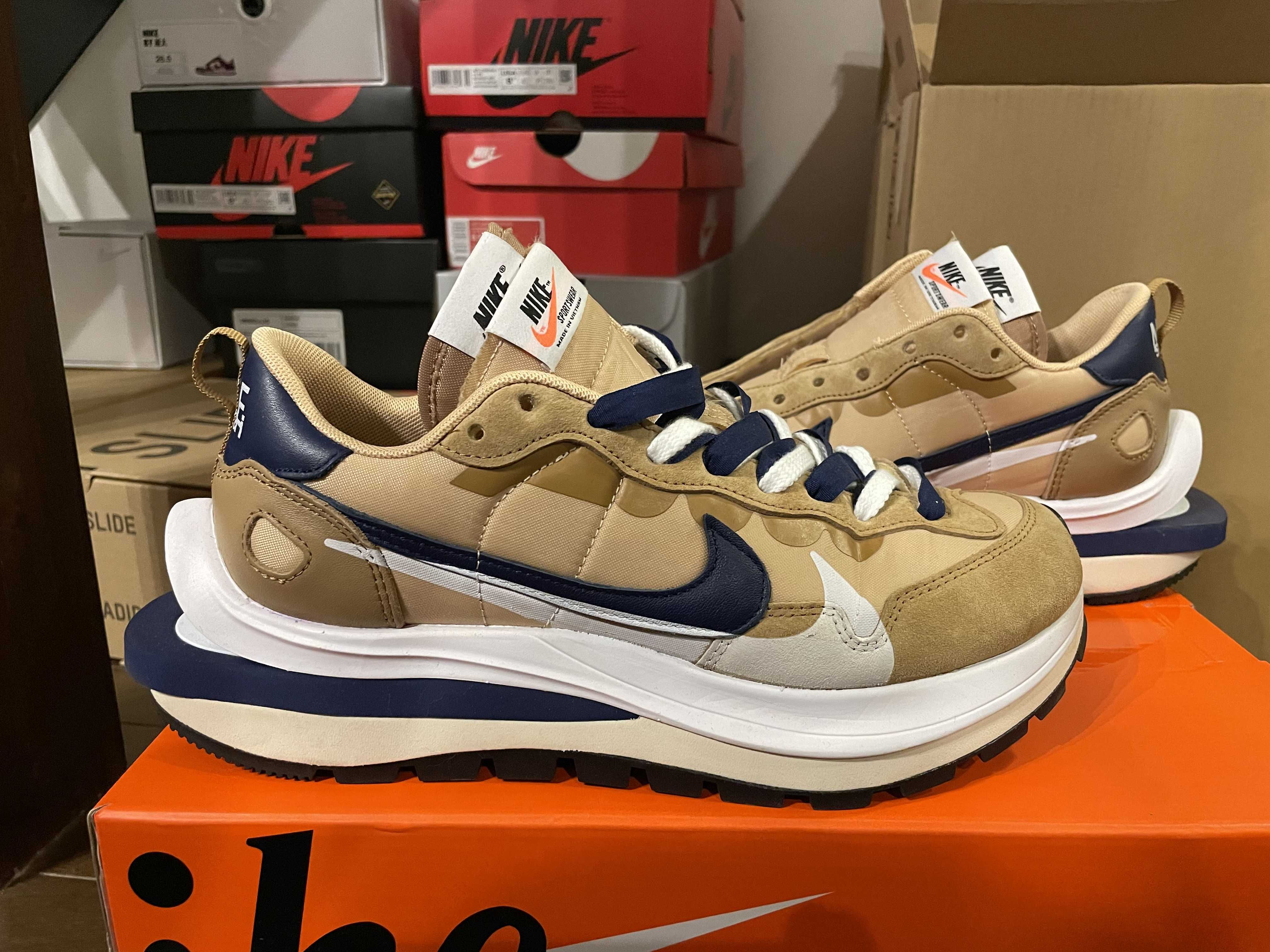 Sacai × Nike Vapor Waffle "Sesame And Blue Void"