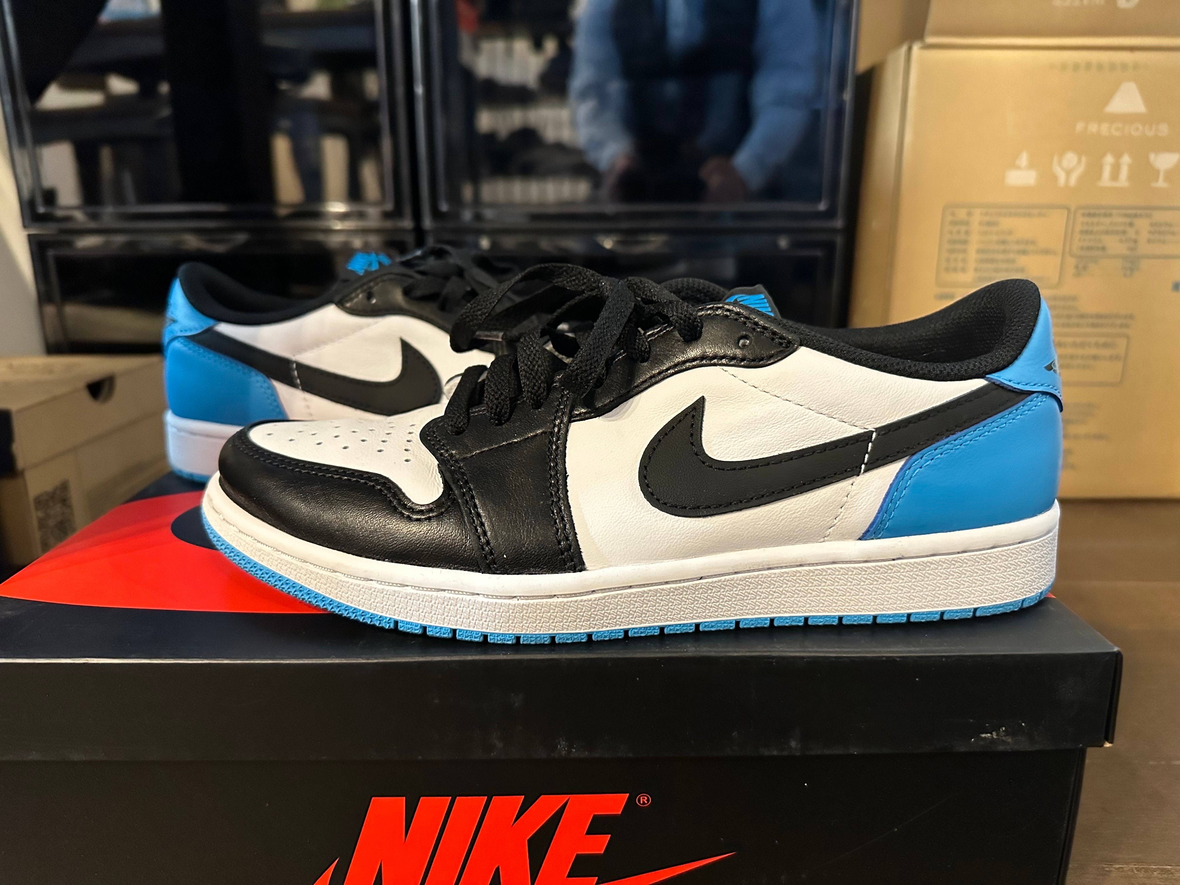 Nike Air Jordan 1 Low OG "Black and Dark Powder Blue/UNC"