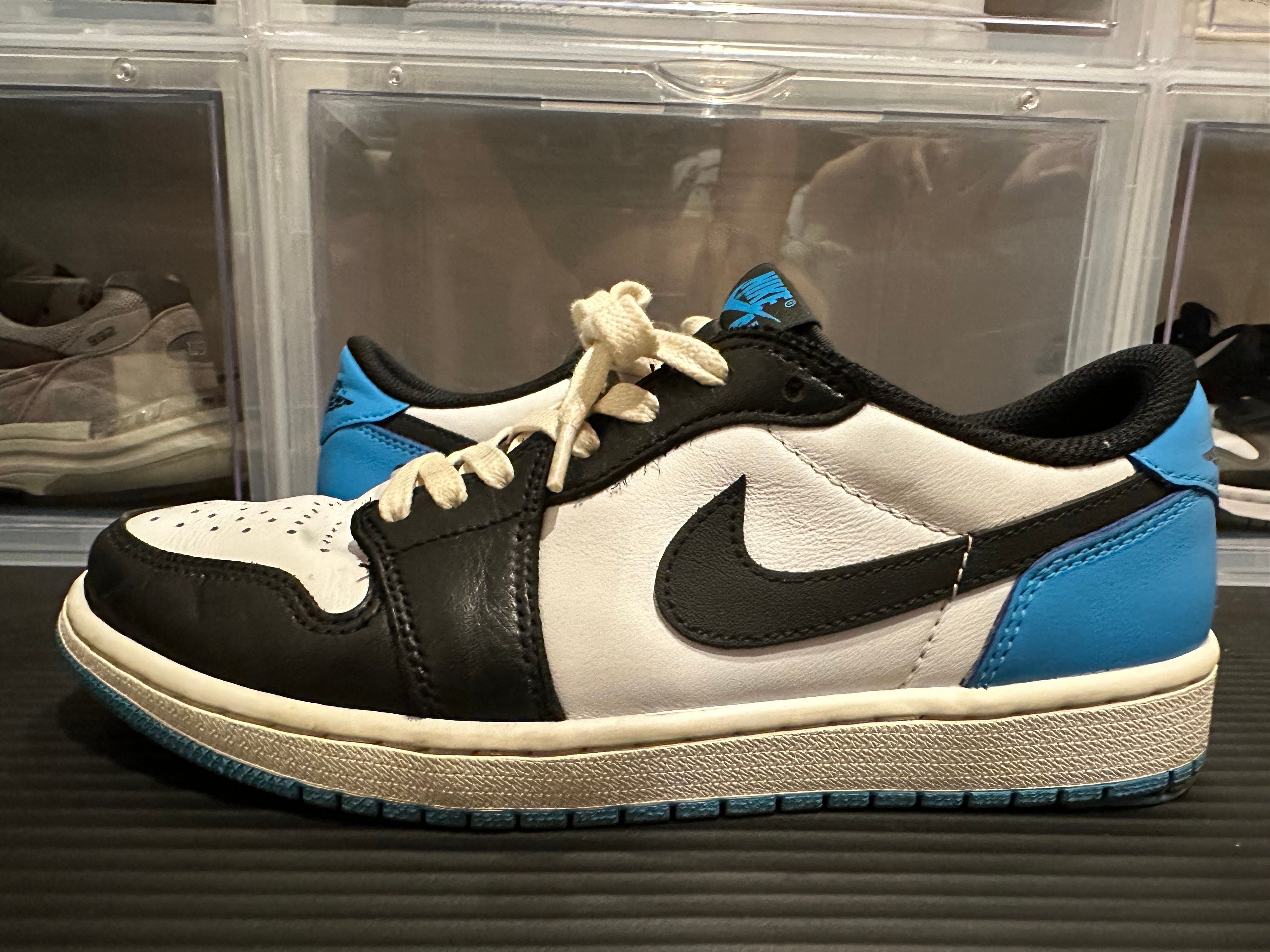 Nike Air Jordan 1 Low OG "Black and Dark Powder Blue/UNC"