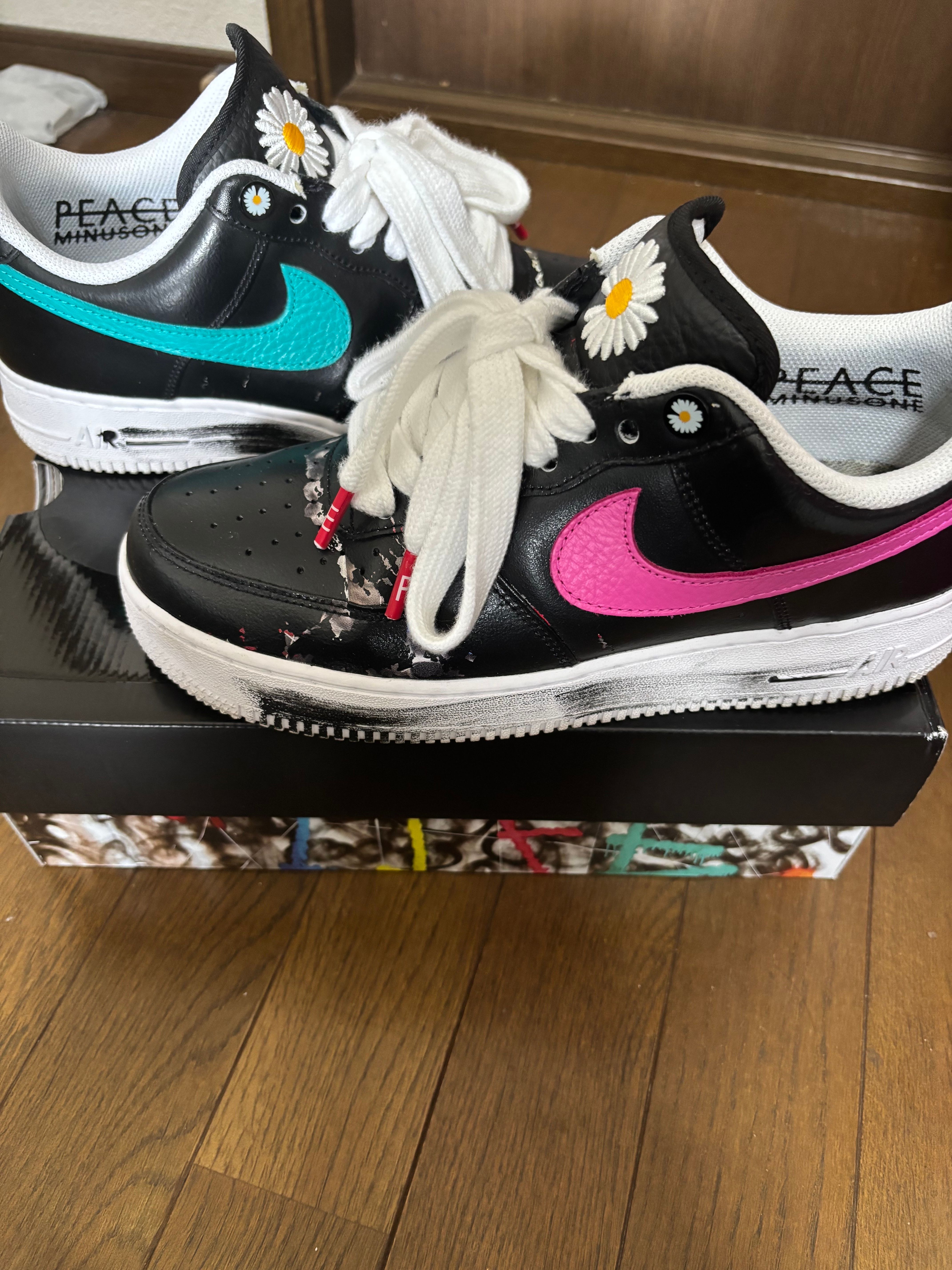 PEACEMINUSONE × Nike Air Force 1 Low '07 Para-Noise 3.0 "Black and Multi-Color" / G-DRAGON