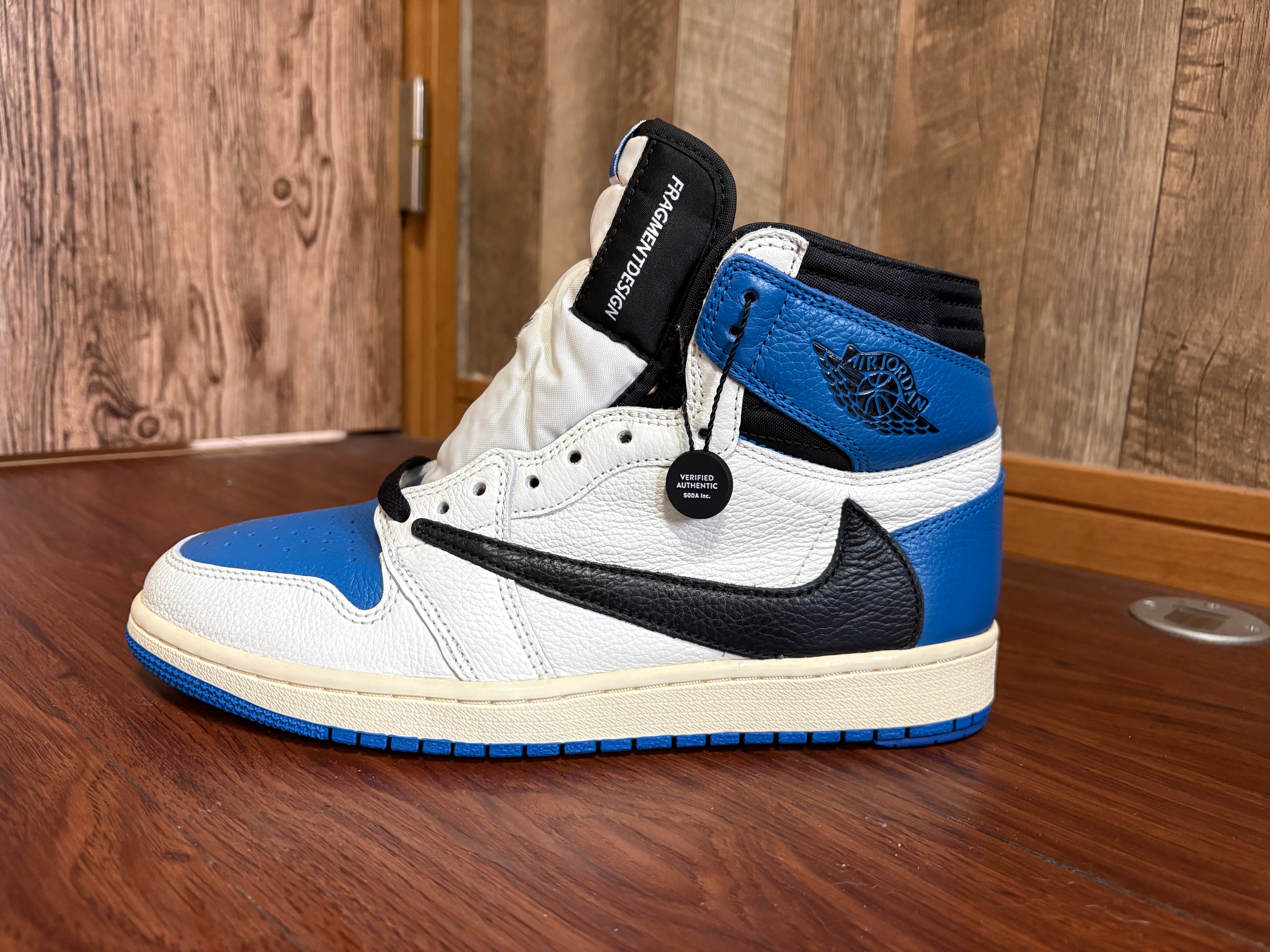 Travis Scott × fragment design × Nike Air Jordan 1 Retro High OG SP "Military Blue"