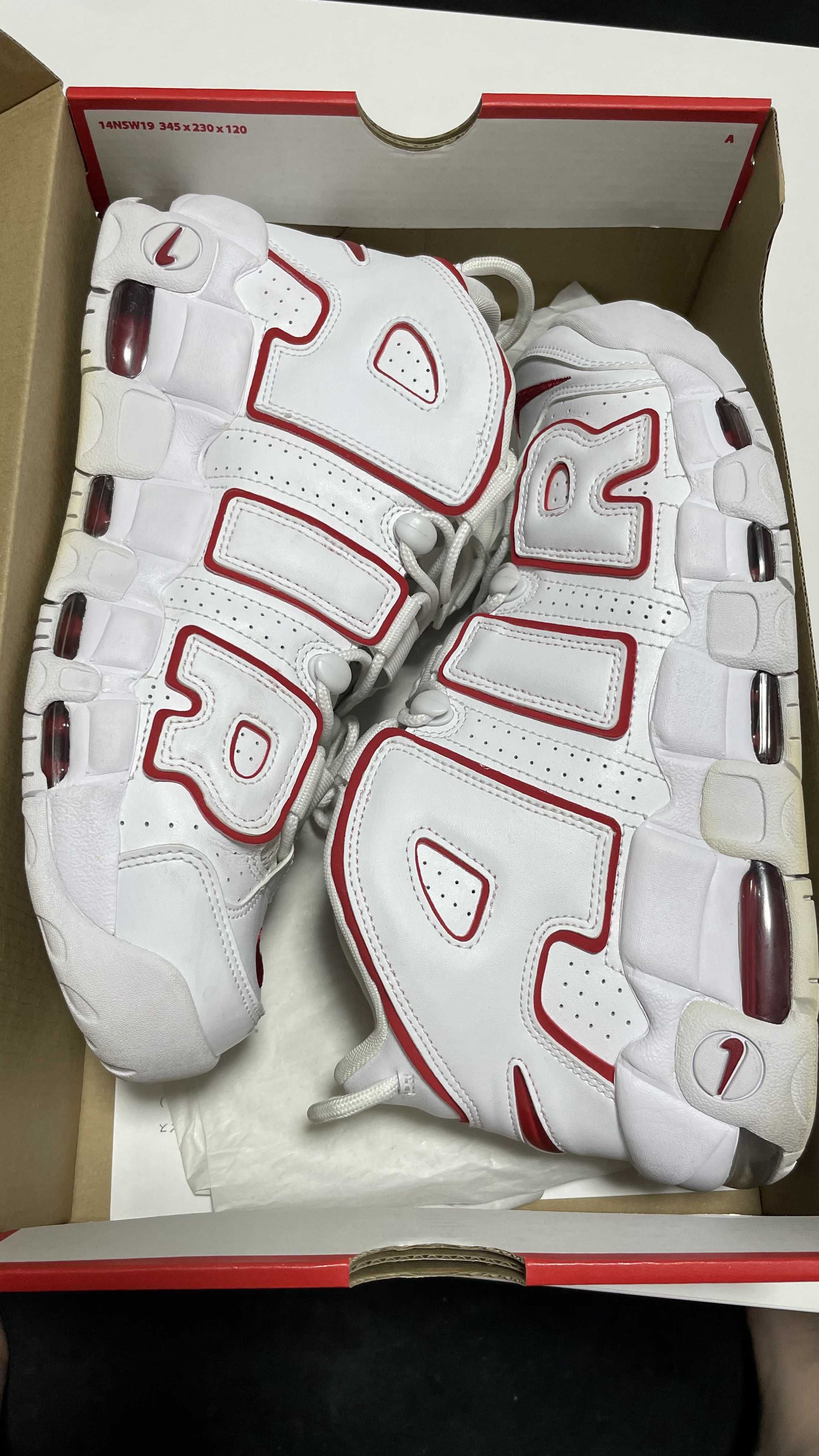 NIKE AIR MORE UPTEMPO "WHITE/VARSITY RED" (2018)